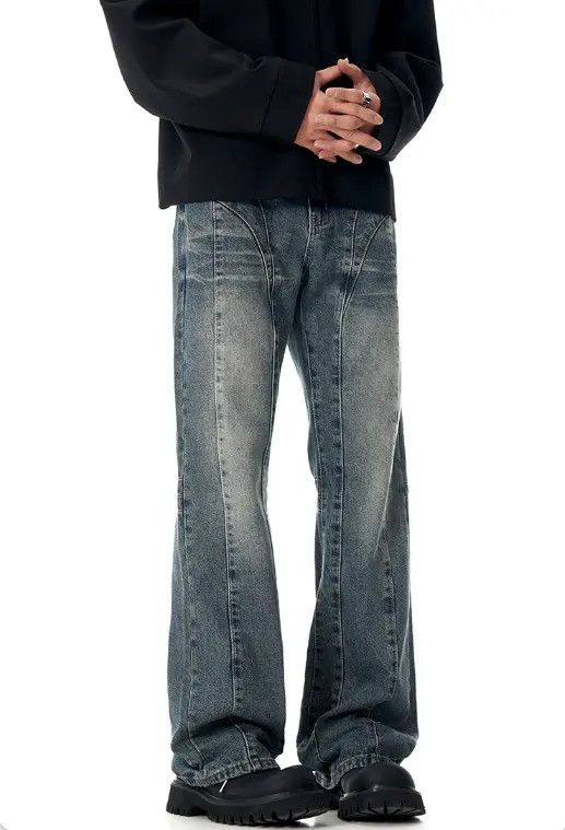 VIBE American retro blue cleanfit straight jeans Size US 32 / EU 48 - 4 Thumbnail