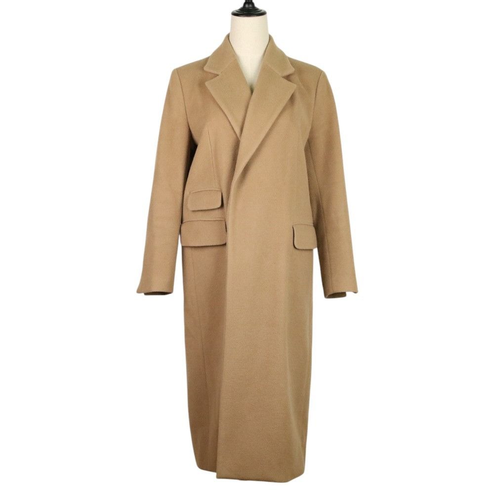 Other Other JANE SMITH Wool Long Double-Breasted Coat Leather Outerwear DUTY FREE for USA Size ONE SIZE - 1 Thumbnail