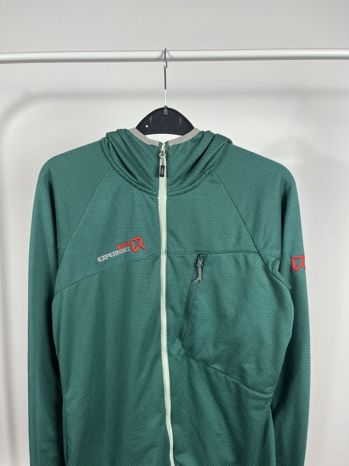 Other Rock Experience Women’s Green Hoodie Zip Fleece Jacket Size L / US 10 / IT 46 - 2 Thumbnail