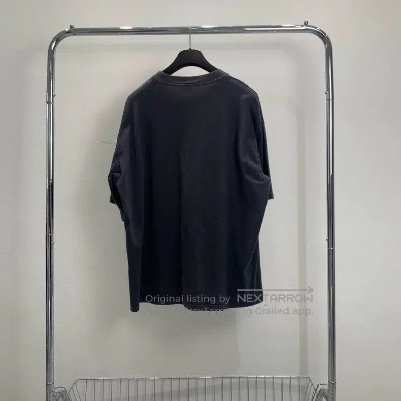 Balenciaga Balenciaga Distressed Washed Hem Embroidered Small Logo Sh Size US XXL / EU 58 / 5 - 3 Thumbnail