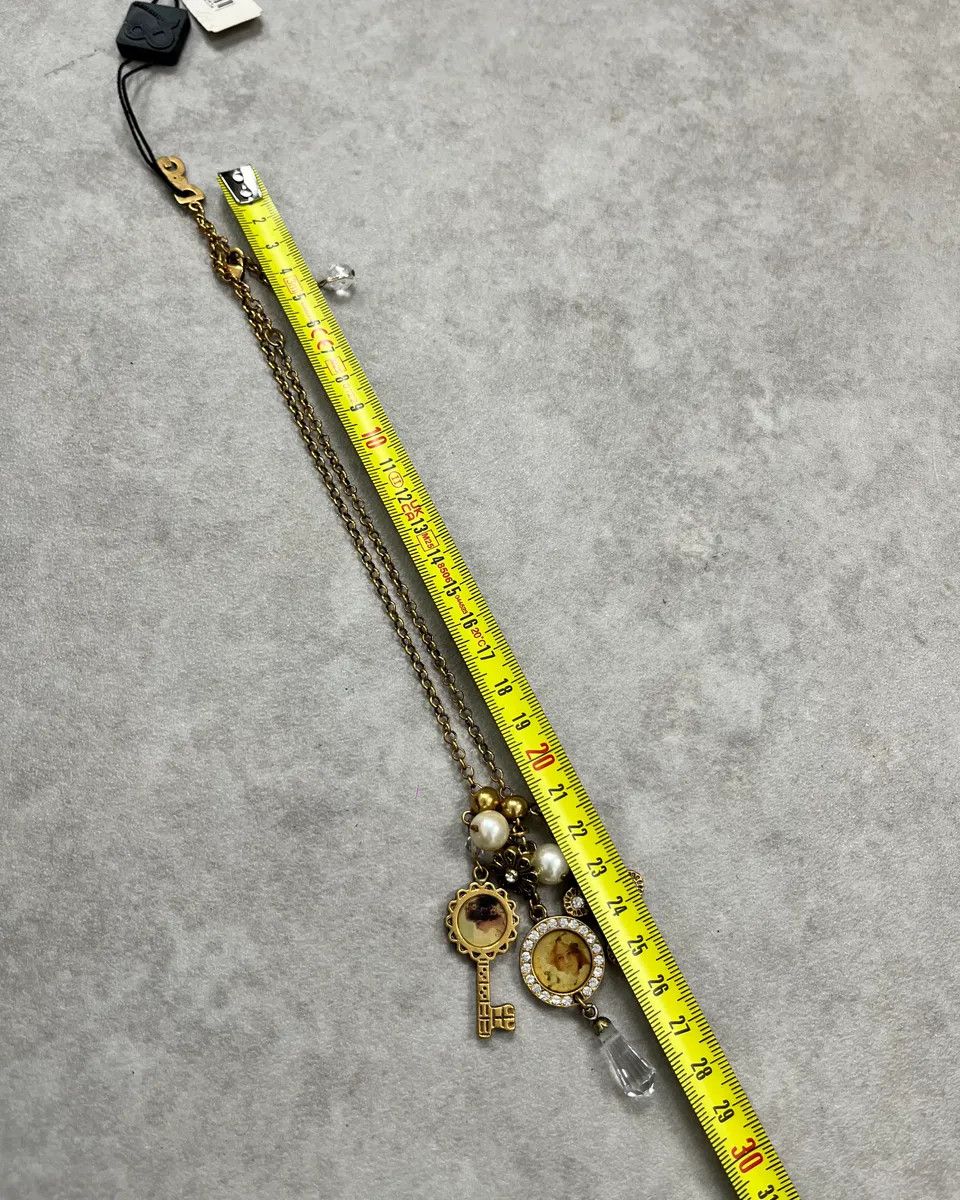 Dolce & Gabbana Dolce & Gabbana Gold Antique Steel Charm Necklace Size ONE SIZE - 7 Thumbnail