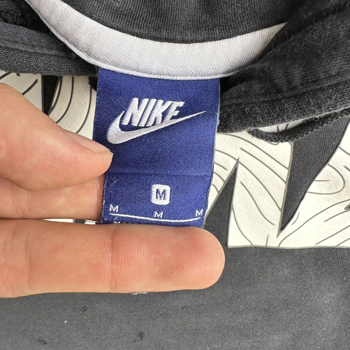 Nike × Vintage Vintage Nike Hoodie Big Logo 90s Trashed Y2K Style USA Size US M / EU 48-50 / 2 - 7 Thumbnail