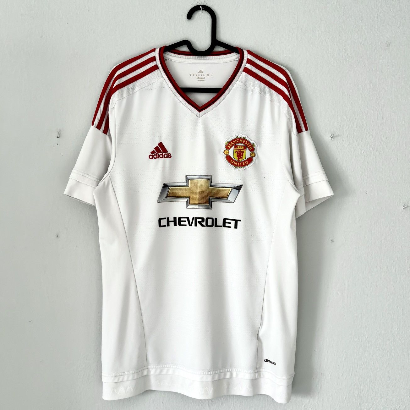 Adidas 2015 2016 Manchester United Adidas Away Kit Soccer Jersey Size US M / EU 48-50 / 2 - 2 Thumbnail