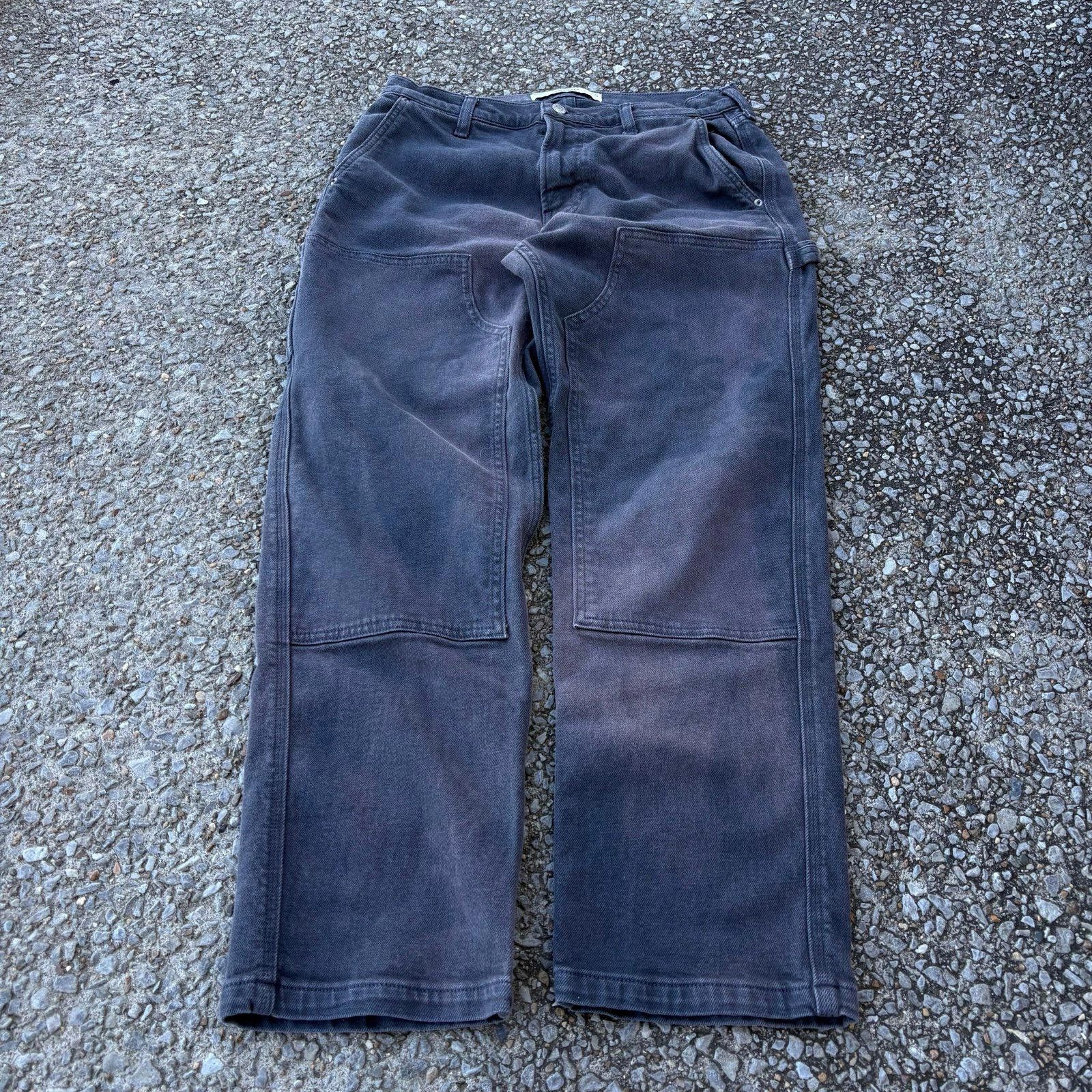 Carhartt Charcoal gray double knee pants Size US 30 / EU 46 - 6 Thumbnail