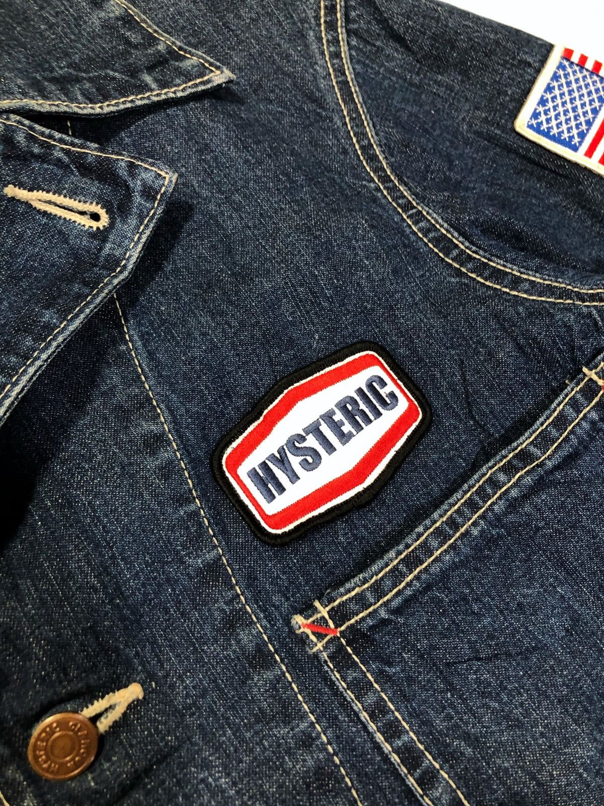 Hysteric Glamour × Japanese Brand × Le Grande Bleu (L.G.B.) Hysteric Glamour Chaos Patch Chore Jacket Size US M / EU 48-50 / 2 - 9 Thumbnail