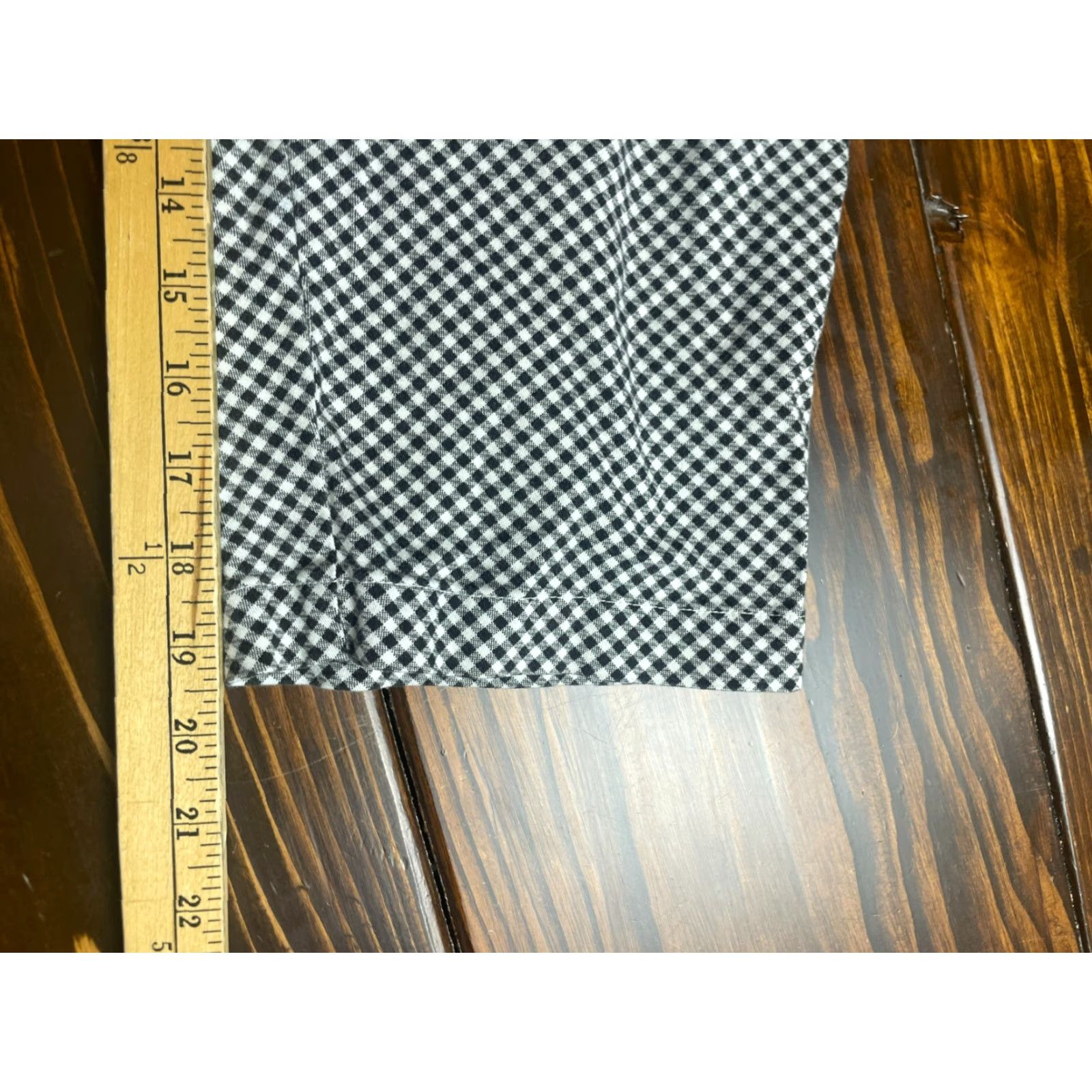 Lee VINTAGE Lee Pants Women's Black Capri Plaid Size 8 Capris Size 30" / US 8 / IT 44 - 6 Thumbnail