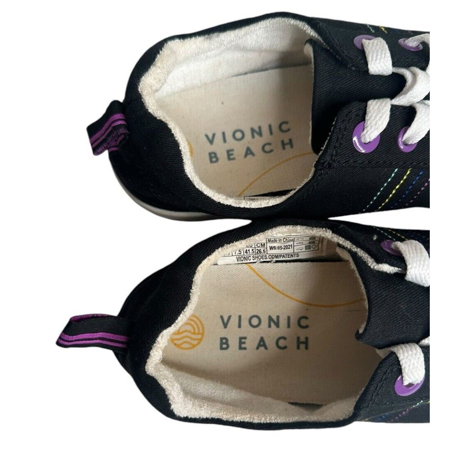 Vionic Vionic Beach Stinson Black Canvas Comfort Sneakers 9.5 Size US 9.5 / IT 39.5 - 4 Thumbnail