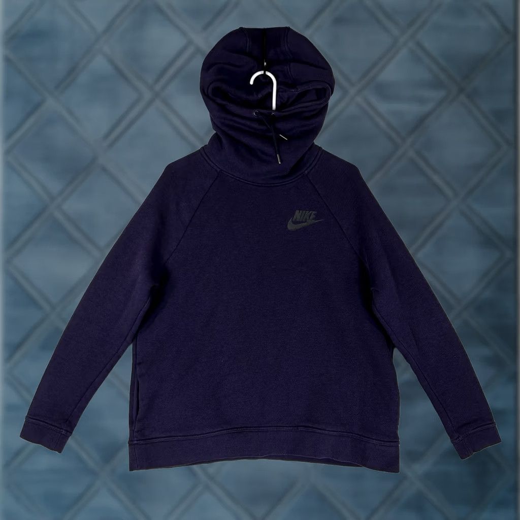 Nike Nike Hoodie Women's Large Purple Long Sleeve Pullover Mockneck Rally Sportswear Hoodie Size L / US 10 / IT 46 - 1 Thumbnail