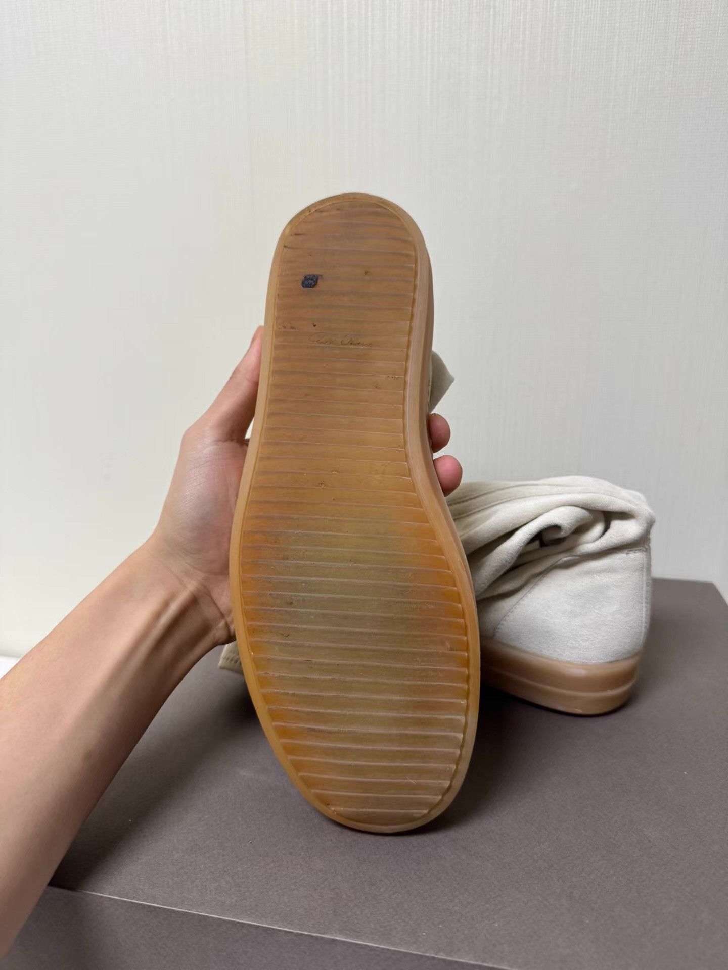 Rick Owens Rick Owens Suede Leather Boots with Natural Rubber Sole Q8 Size US 9.5 / EU 42-43 - 5 Thumbnail
