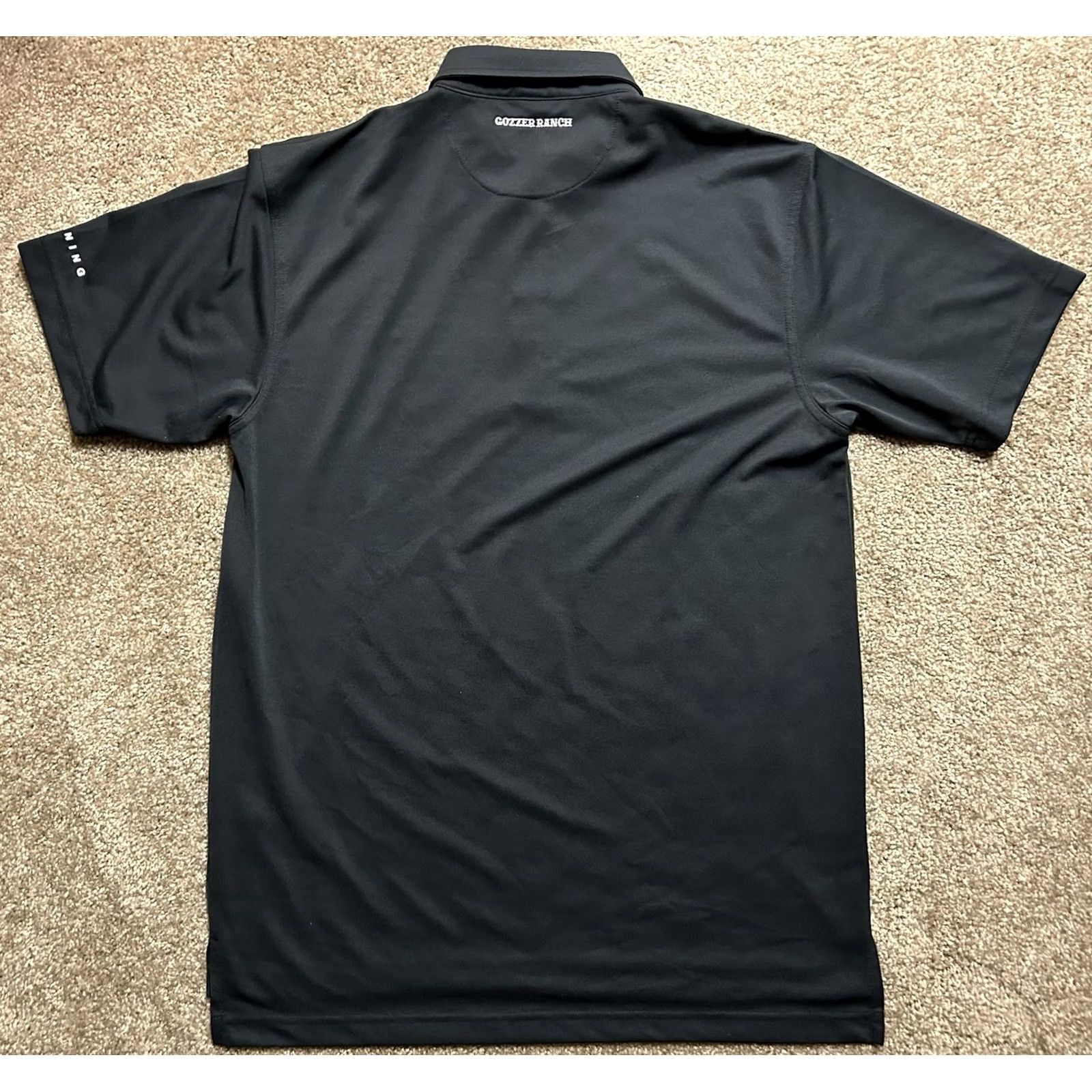 Vintage VINTAGE? Gozzer Lake And Golf Club Dunning Polo Short Sleeve Black M Men Shirt Golf Spellout Size US M / EU 48-50 / 2 - 2 Thumbnail