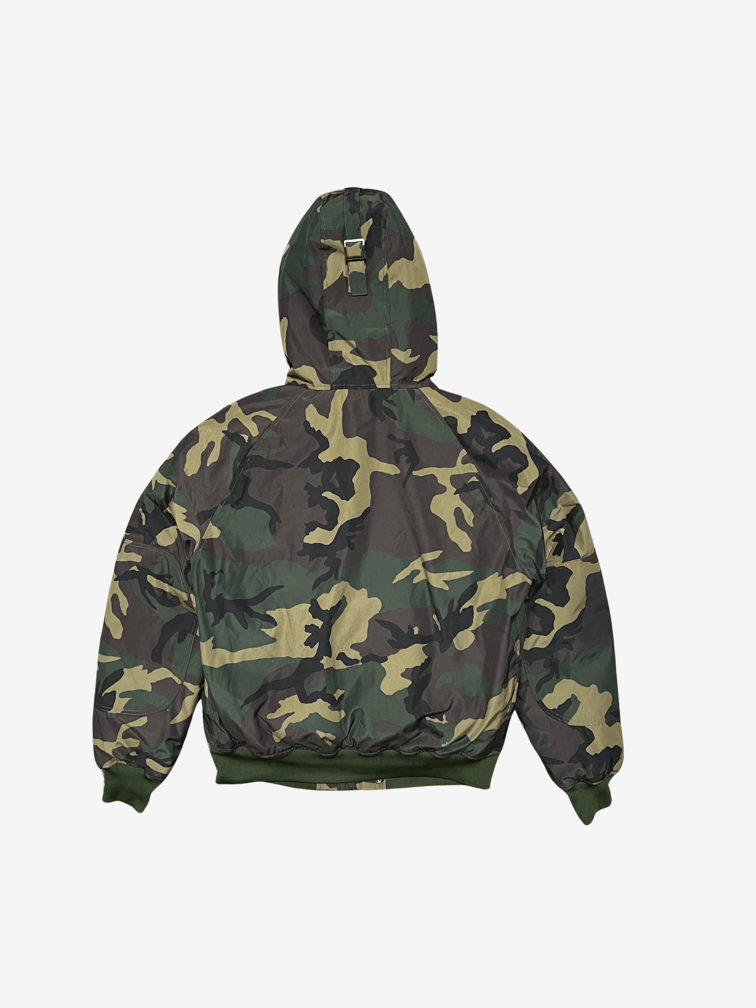 LOOGU Men's Hunting Hoodie – Super Tree Camo, Fleece Lined, Quarter-Zip Pullover (Size 3XL)