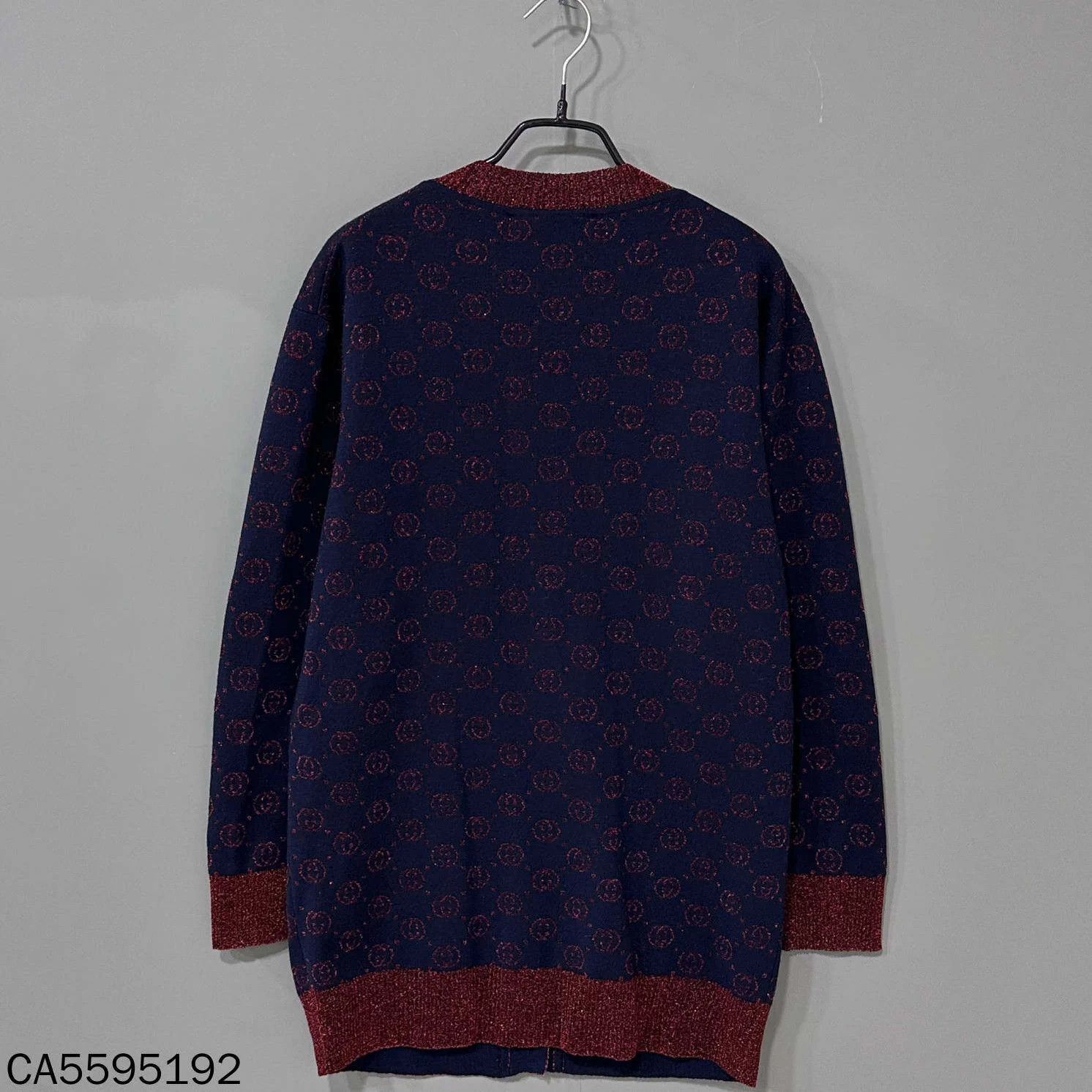 Gucci GUCCI GG gold thread all over print navy cardigan XS Size XS / US 0-2 / IT 36-38 - 6 Thumbnail