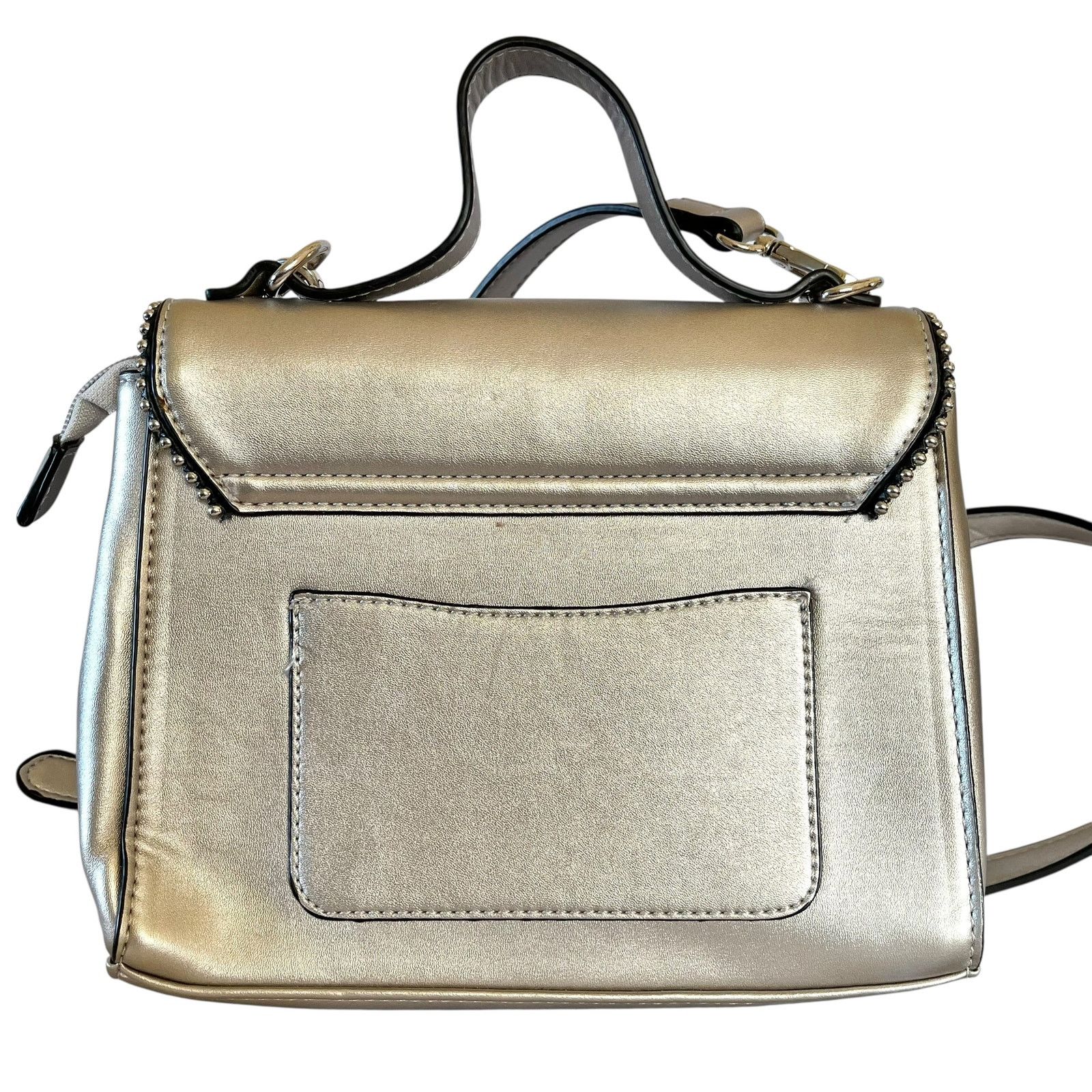 Christian Lacroix Christian Lacroix CXL Silver Faux Leather Crossbody Handbag Size ONE SIZE - 3 Thumbnail