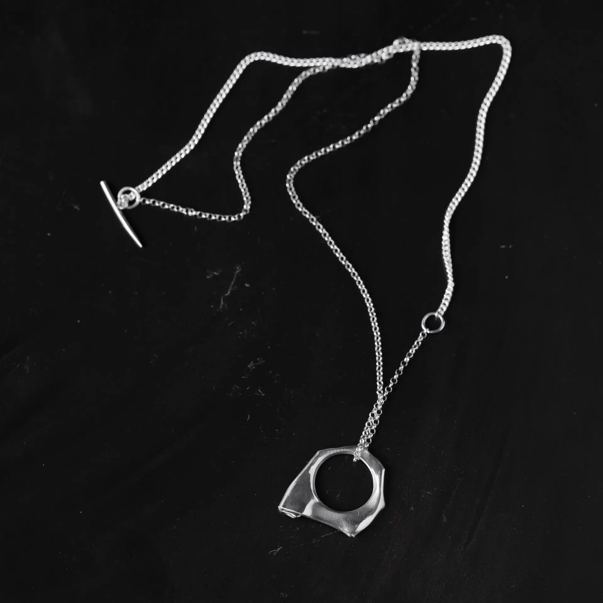 DETAJ Detaj Pleated Mirror-Polished Silver Necklace 4pcs 72cm Size ONE SIZE - 3 Thumbnail