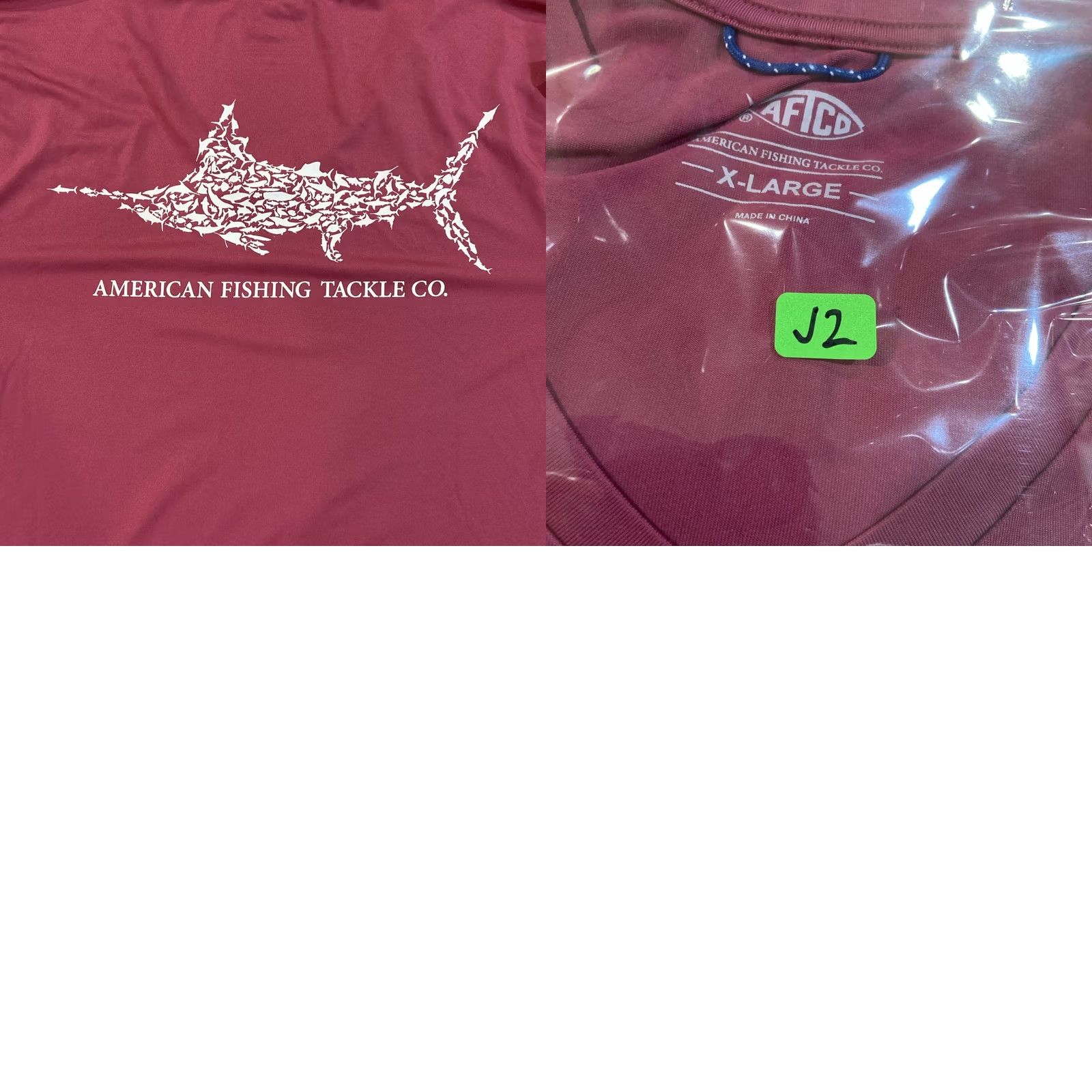 Pinko AFTCO Shirt Mens XL Pink V neck Long Sleeve Fishing Performance Sun Outdoor Shirt Size US XL / EU 56 / 4 - 8 Thumbnail