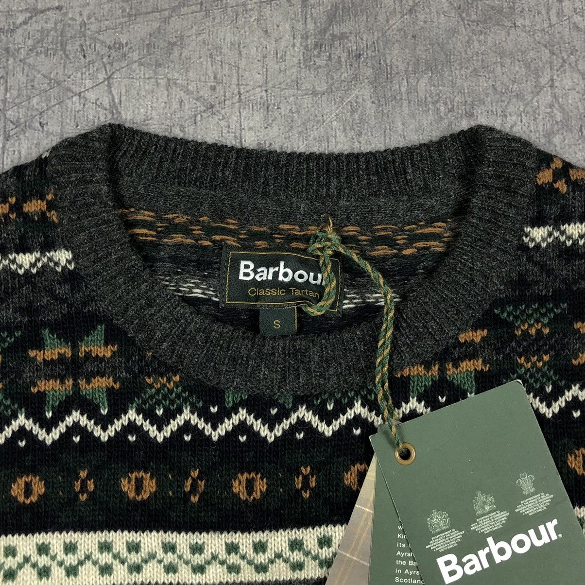 Barbour Vintage Barbour Orford Fairisle Crew Aztec Tartan Sweater Size US S / EU 44-46 / 1 - 6 Thumbnail