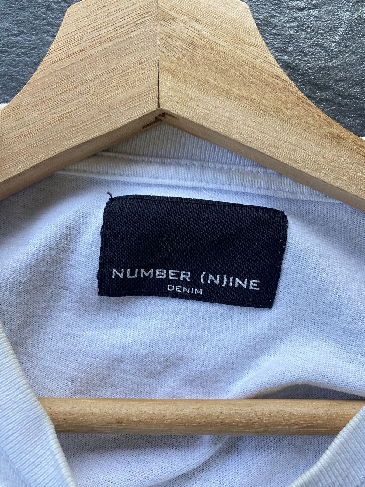 Japanese Brand × Number (N)ine × Vintage Number Nine White Spell-out Tee Size US XL / EU 56 / 4 - 5 Thumbnail