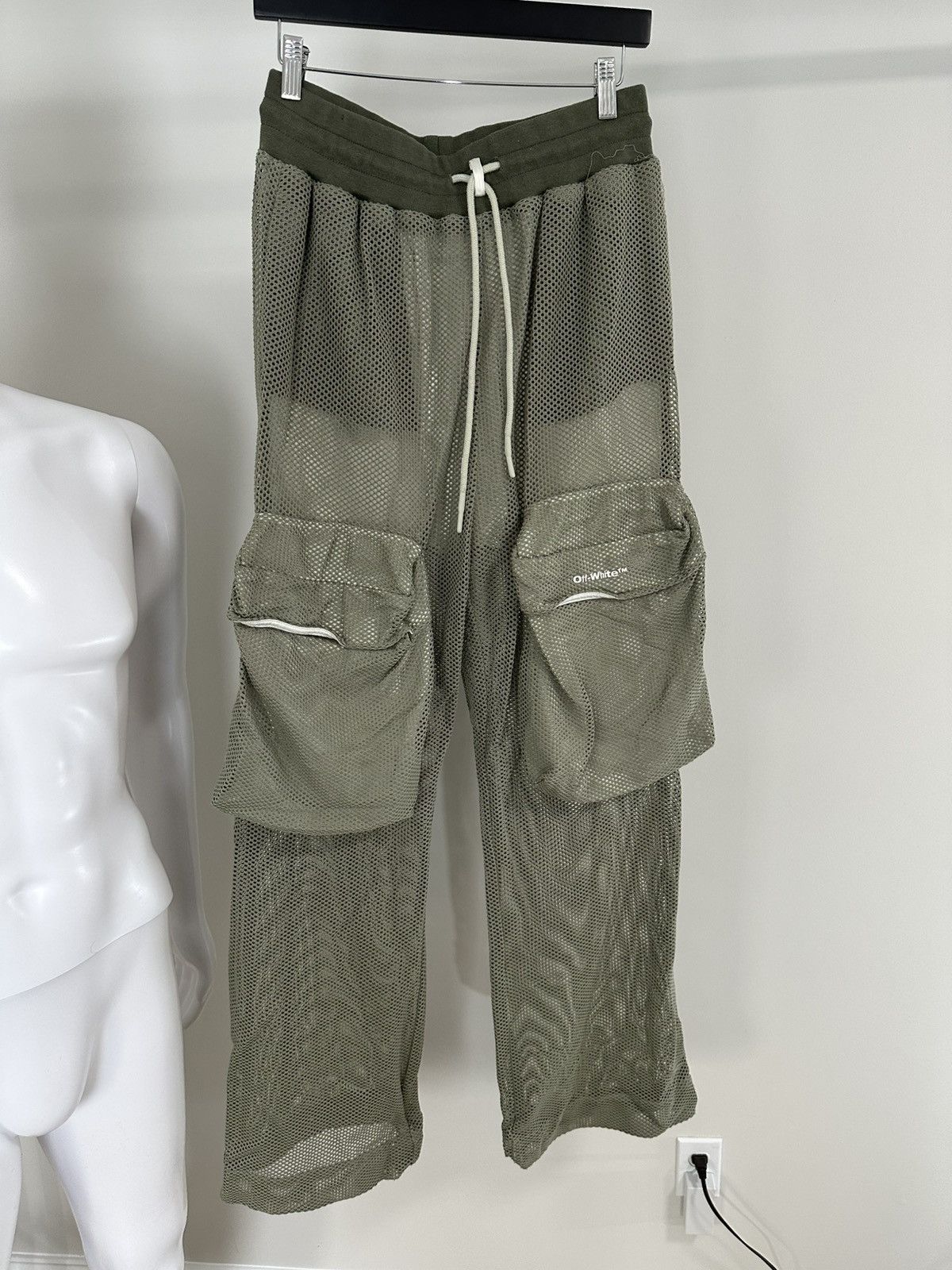 Off-White OFF-WHITE NETTED CASUAL PANTS Size US 44 / EU 60 - 2 Thumbnail