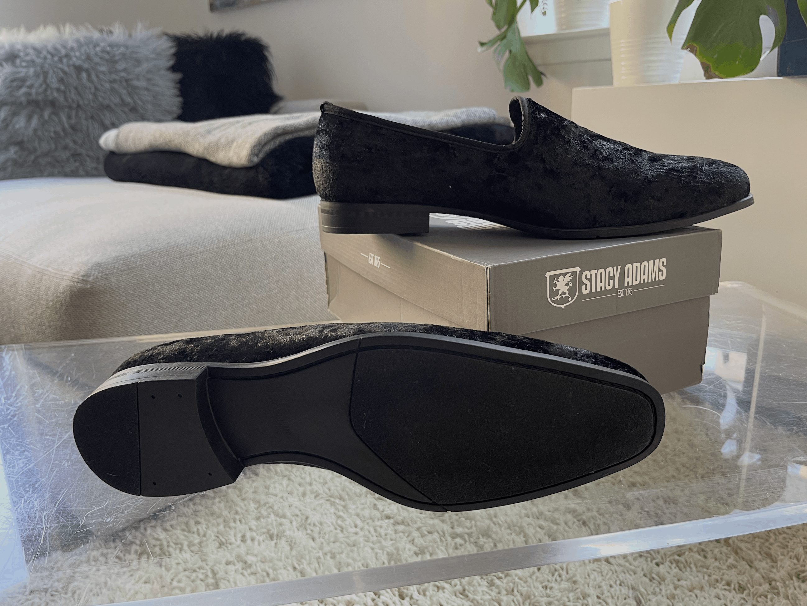 Stacy Adams Sultan Velour Slip On Size US 14 / EU 47 - 6 Thumbnail