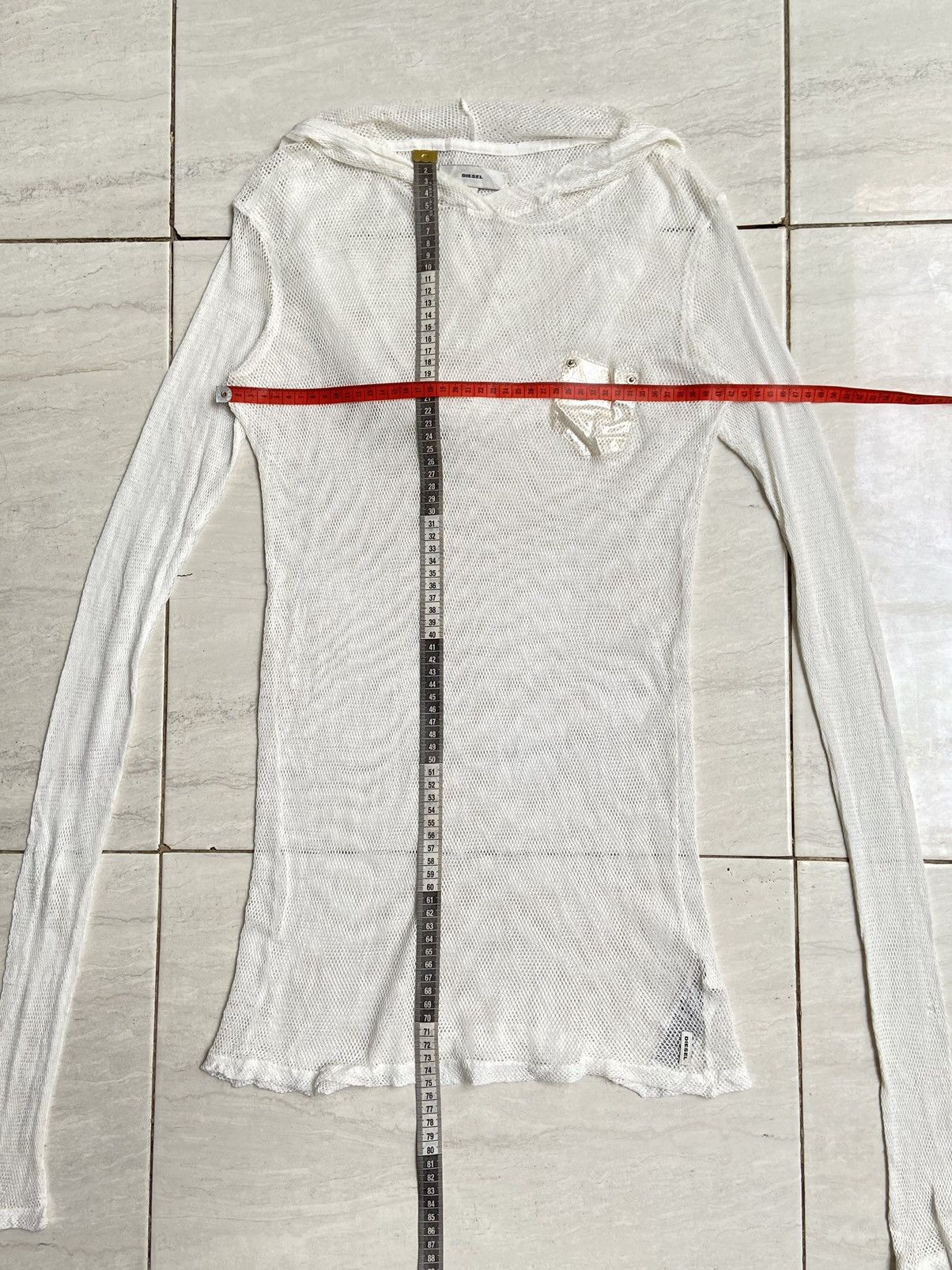 Diesel DIESEL White Mesh T-shirt Size US XS / EU 42 / 0 - 12 Thumbnail