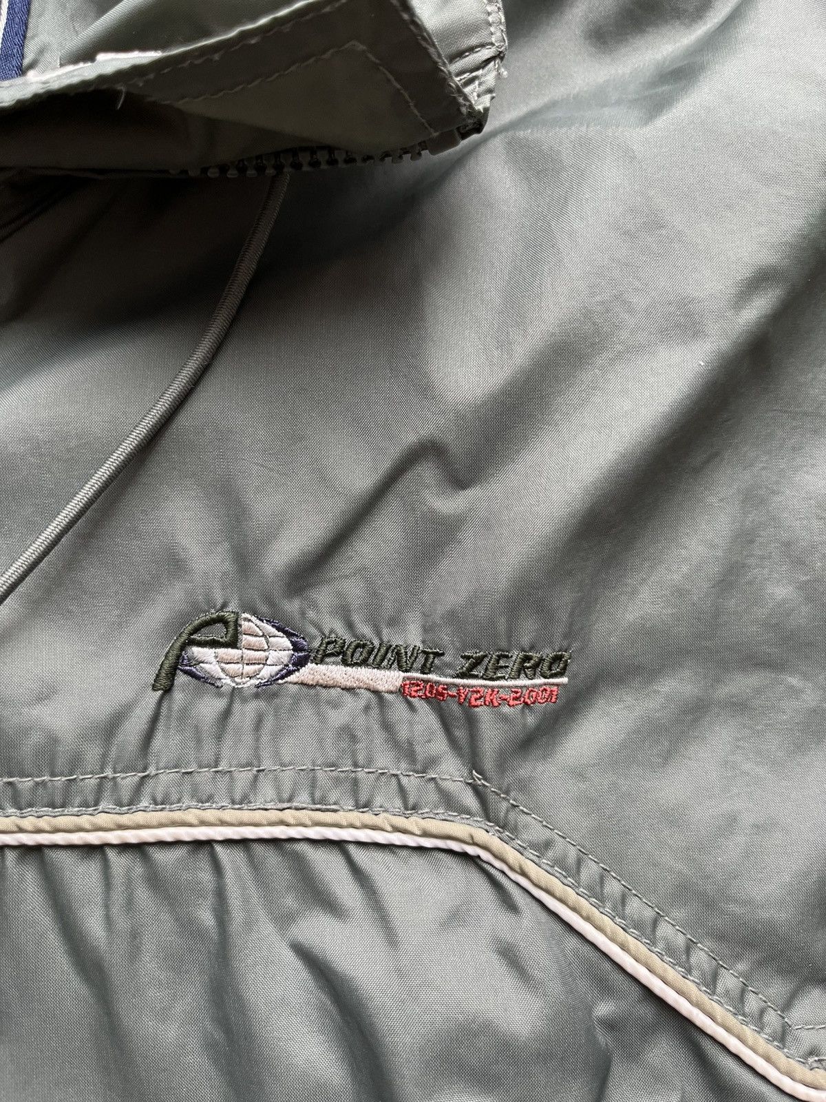 Point Zero × Vintage Kaki Point Zero Y2K vintage windbreaker Size US M / EU 48-50 / 2 - 3 Thumbnail