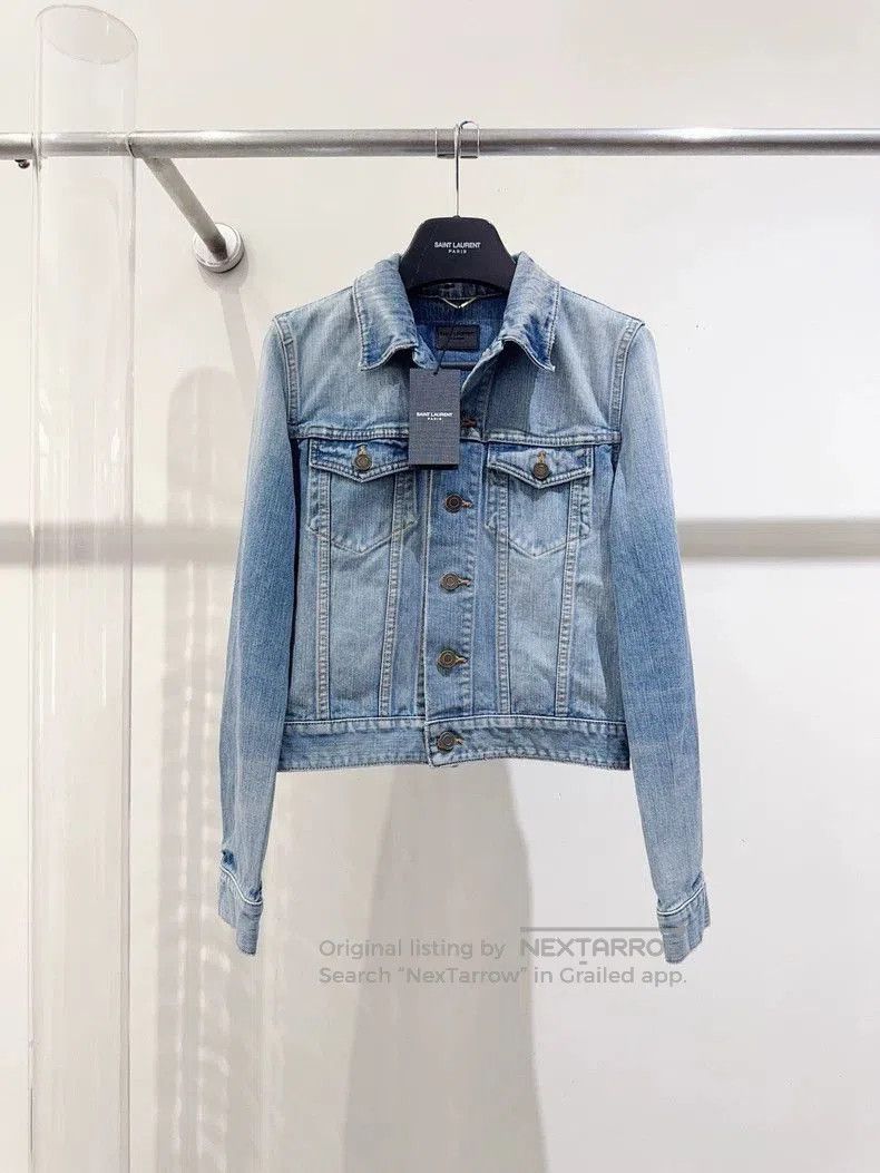 Other SLP Saint Laurent Distressed Denim Jacket. Size US L / EU 52-54 / 3 - 1 Thumbnail