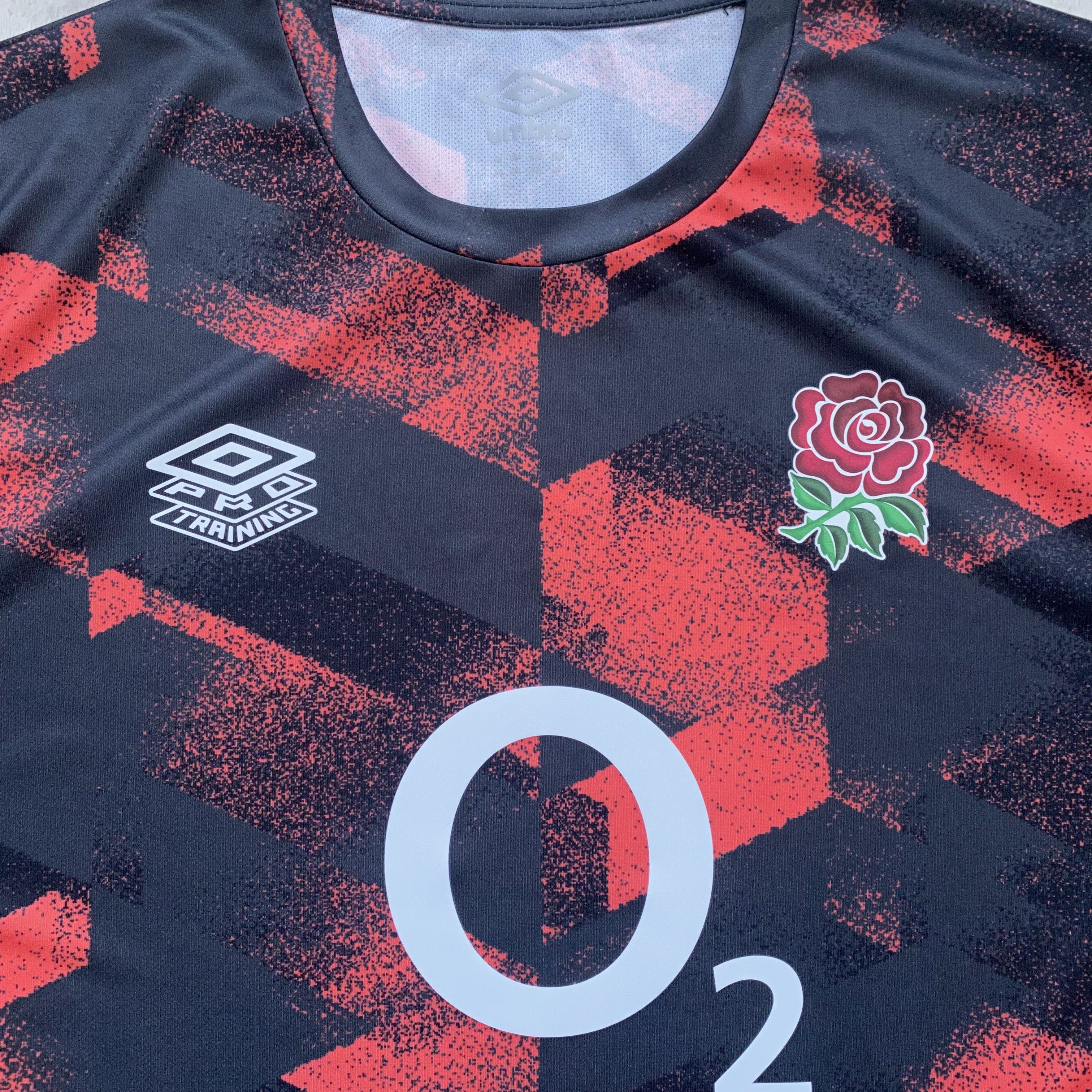Umbro 🏈 Blockore Umbro England Rugby Jersey World Cup Drill Rare Size US XXL / EU 58 / 5 - 4 Thumbnail