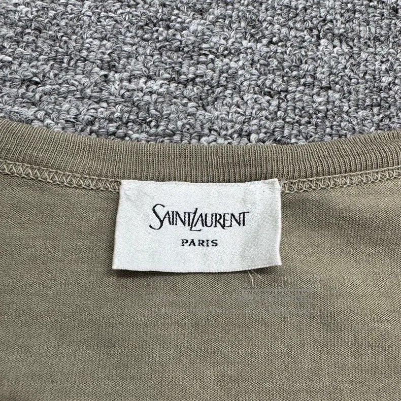 Saint Laurent Paris Saint Laurent Paris Embroidered Letter T-Shirt Size US XL / EU 56 / 4 - 2 Thumbnail
