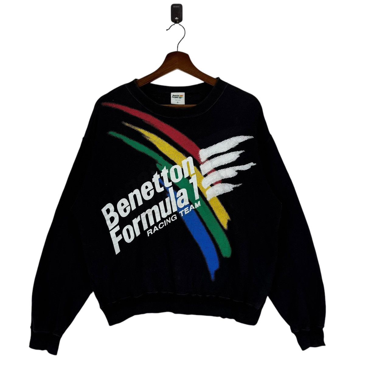 Benetton VINTAGE BENETTON FORMULA 1 RACING PULLOVER CREWNECK Size US S / EU 44-46 / 1 - 1 Thumbnail