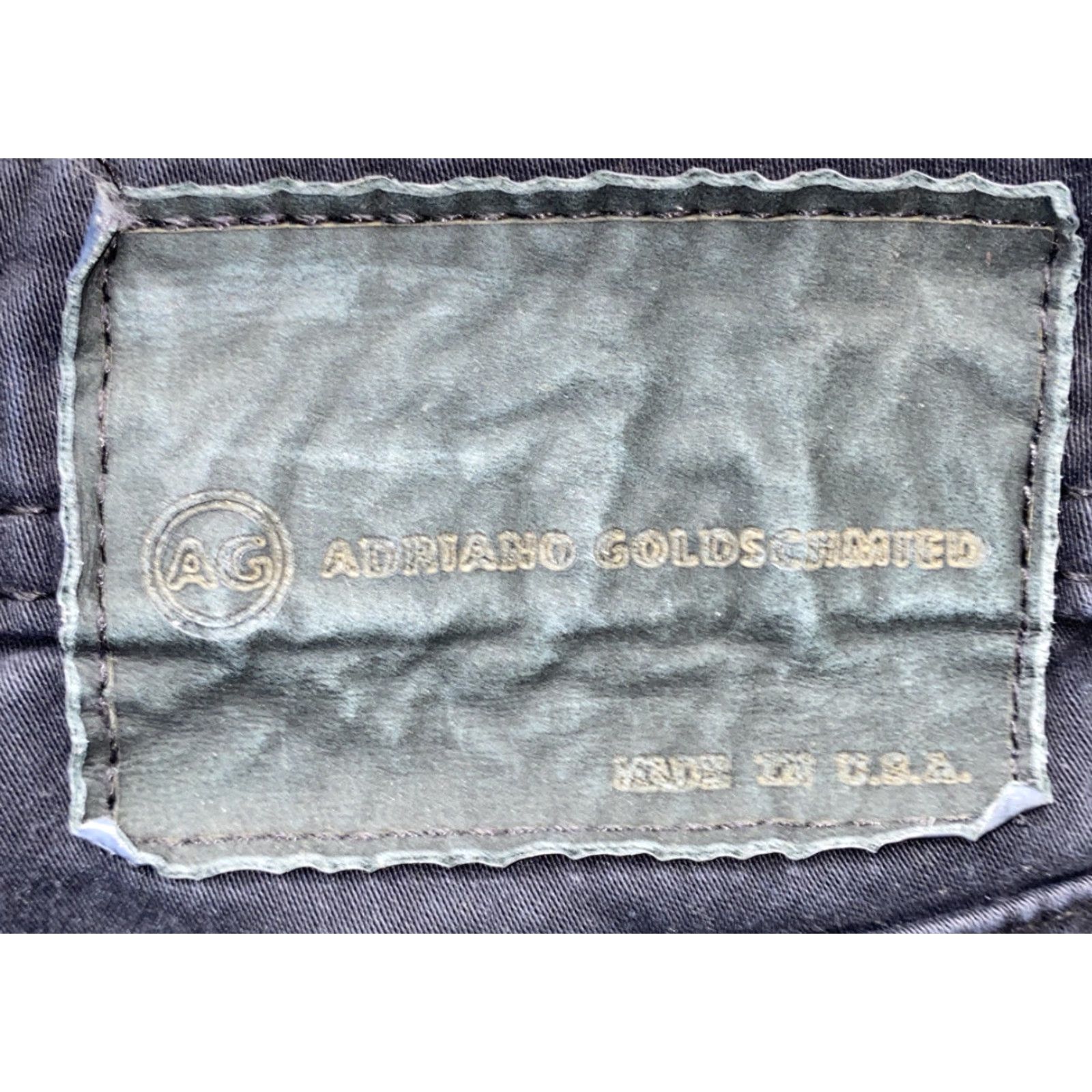 Vintage AG Adriano Goldschmied The Protege Pants Straight Leg USA Made 36 x 28 Black Mens Regular/*Size 36* Size US 36 / EU 52 - 5 Thumbnail