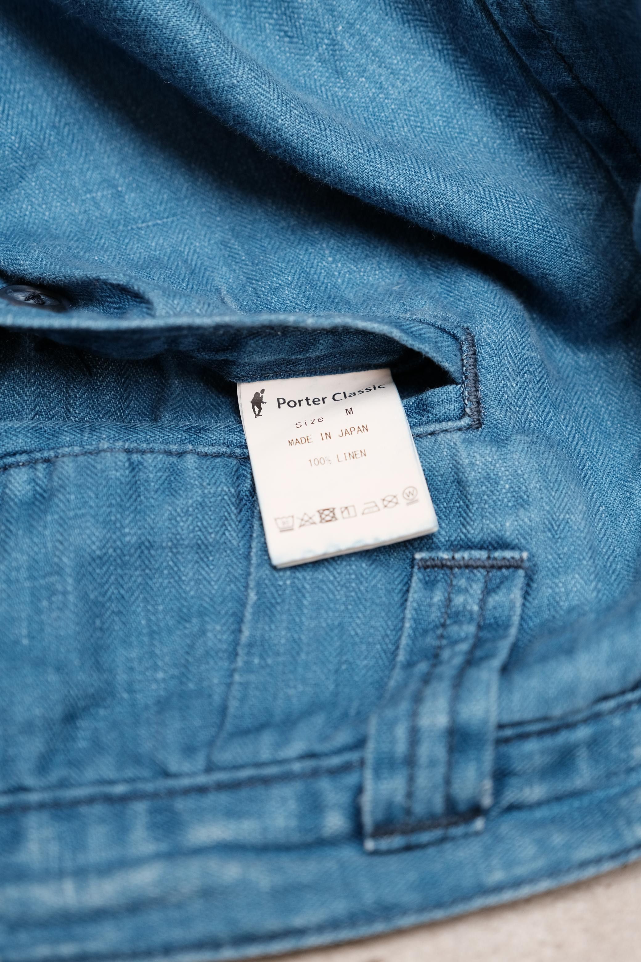 Porter Classic PORTER CLASSIC indigo linen wide bebop pants Size US 33 - 9 Thumbnail