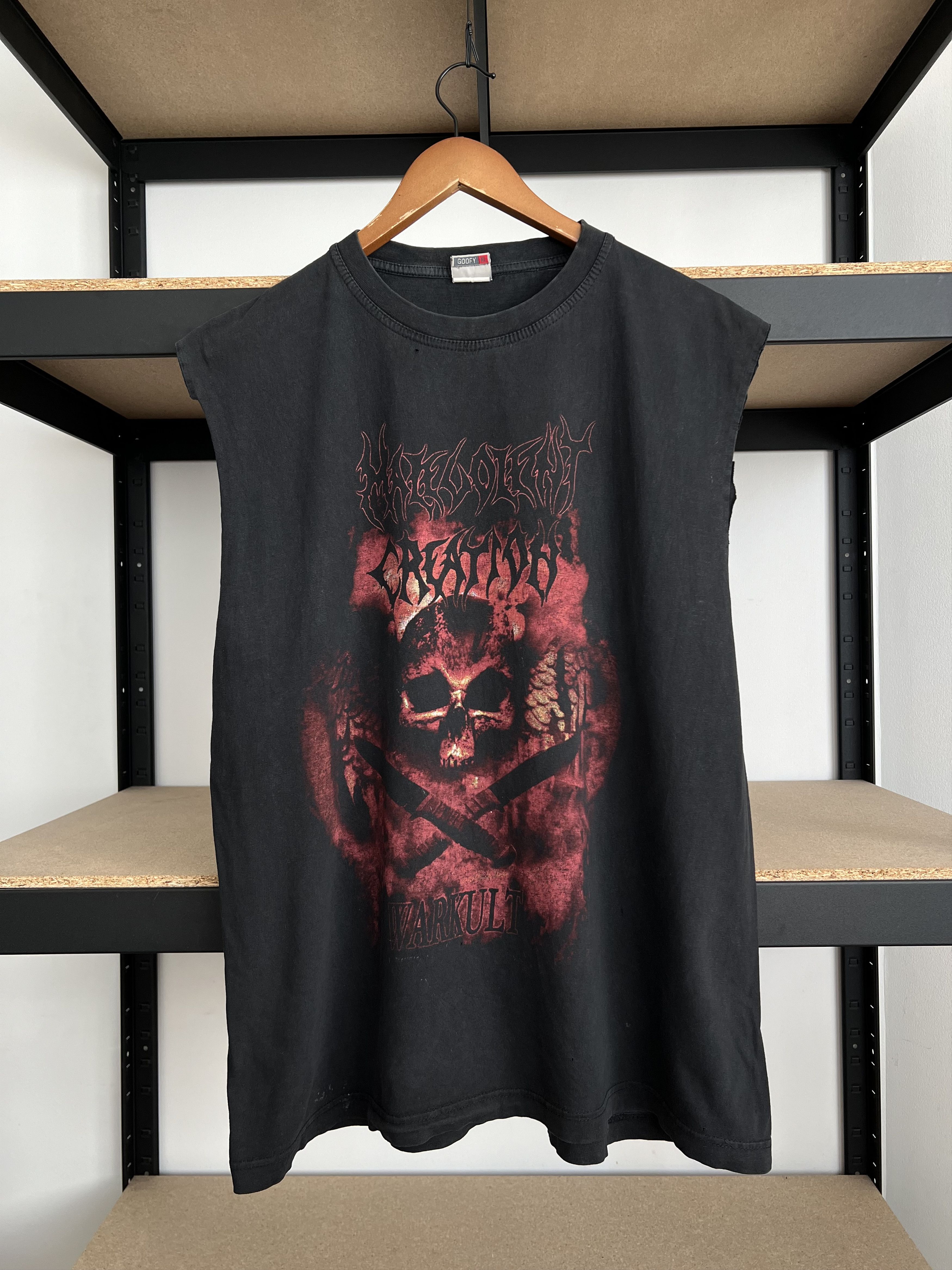 Band Tees Vintage 2004 Malevolent Creation Warkult Black Sleeveless Size US XL / EU 56 / 4 - 1 Thumbnail