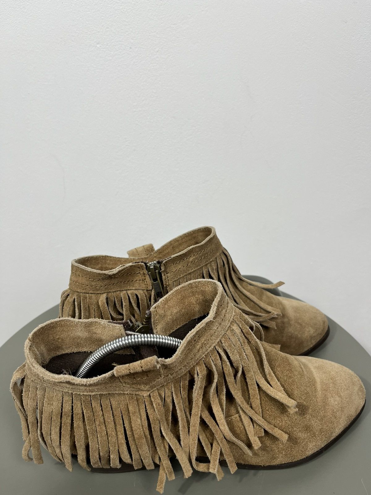 Other Suede Fringe Ankle Boots Brown Womens EU 39 Size US 8 / IT 38 - 4 Thumbnail