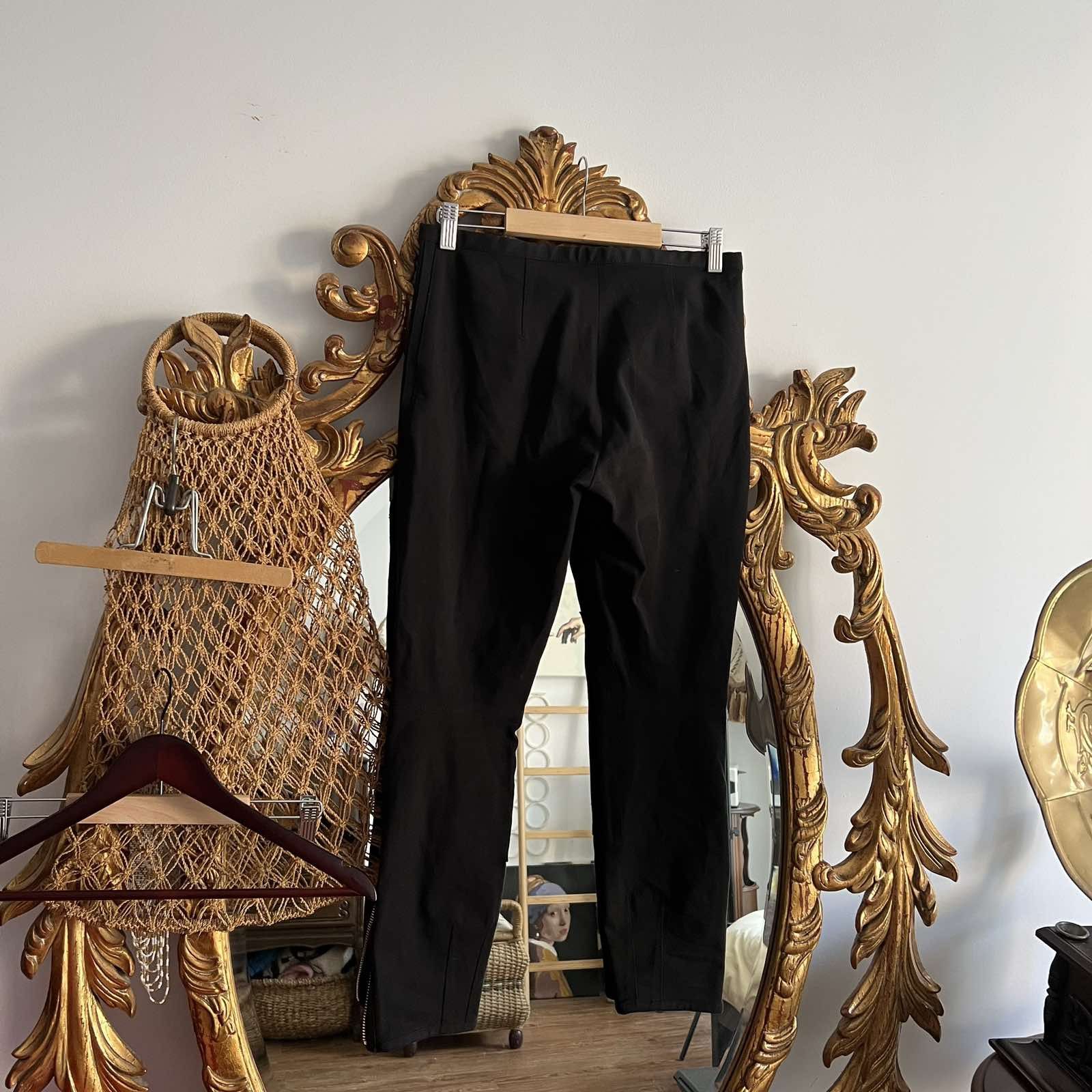 Philipp Plein Phillip Plein Biker Straight Cut Black Denim Size 4 Size 25" / US 0 / IT 36 - 2 Thumbnail