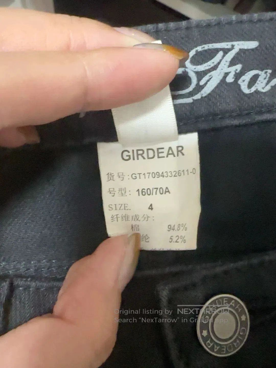 Japanese Brand Stylish Initial Denim Skirt. Size XL / US 12-14 / IT 48-50 - 9 Thumbnail