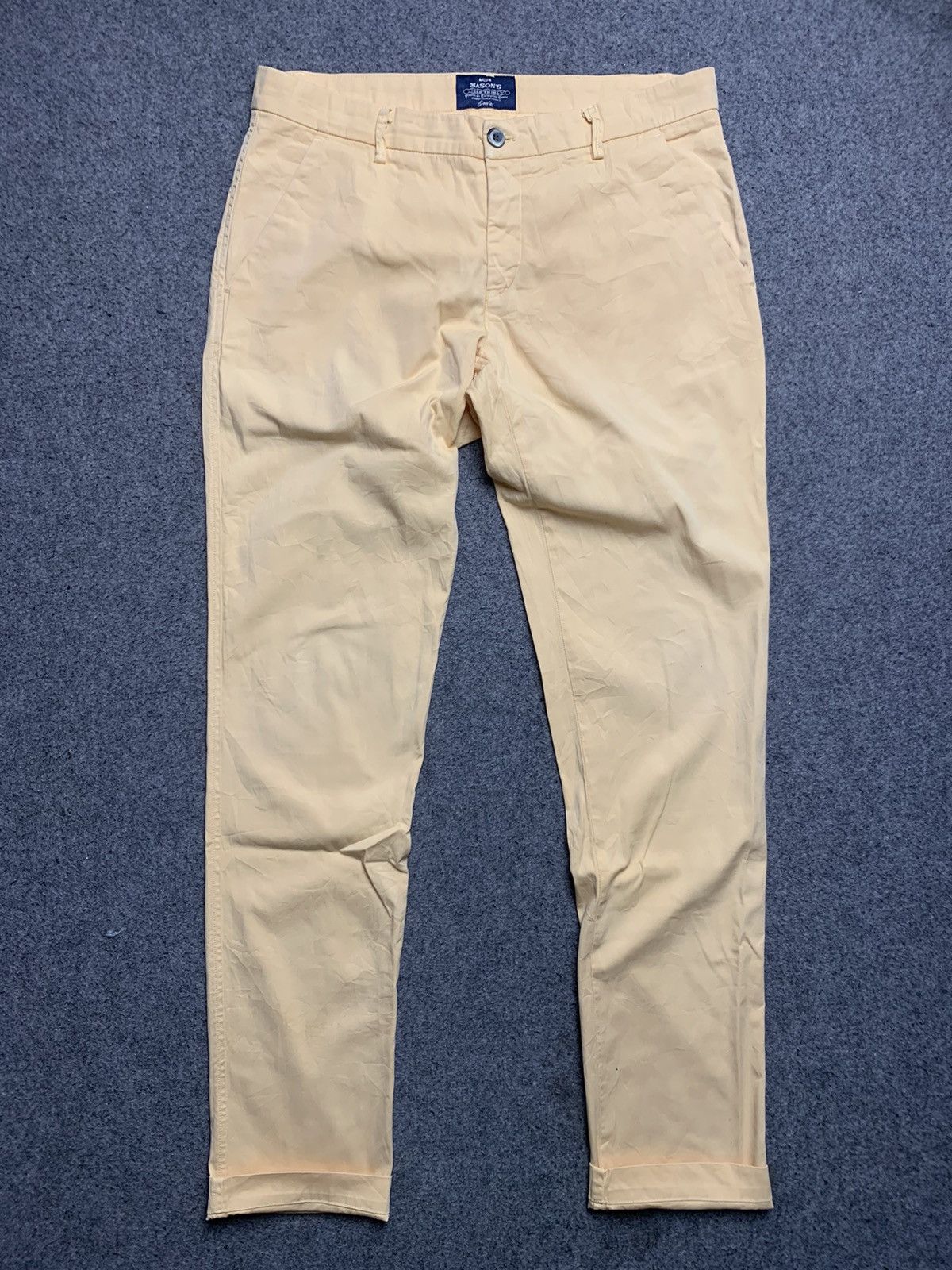 Image of Designer Masons Pants in Yellow, Men's (Size 33)