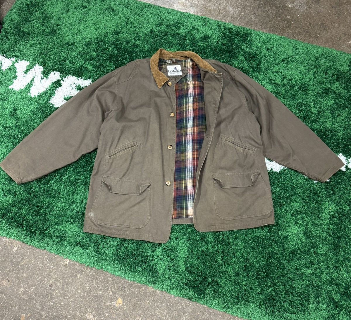 Vintage Vintage Heavy Conoco Barn Coffee Flannel Jacket Coat XL 90s Size US XL / EU 56 / 4 - 1 Thumbnail