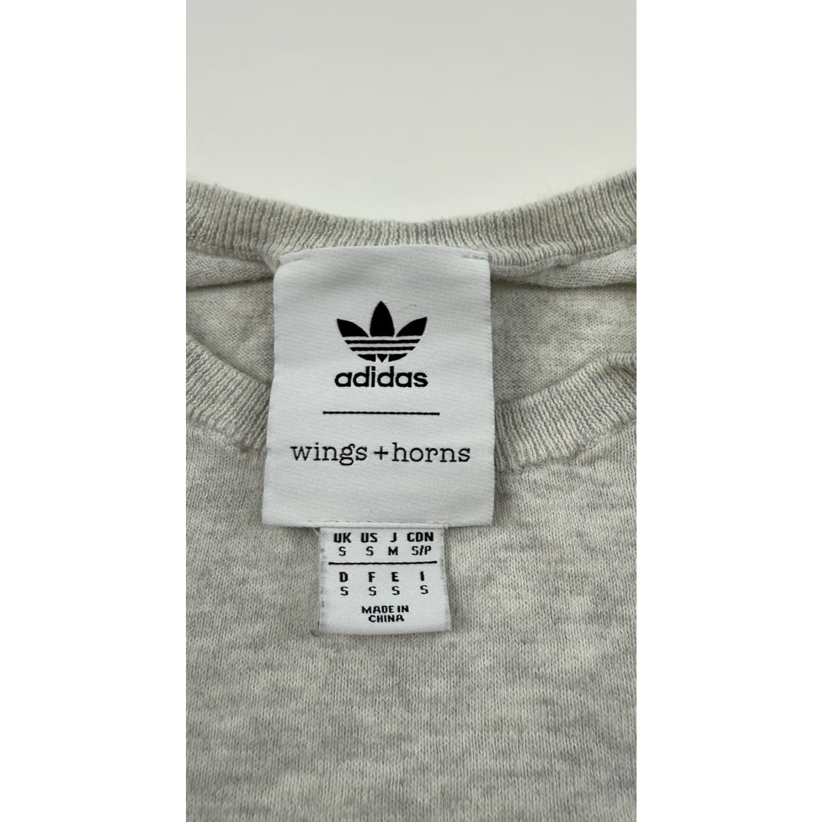 Adidas Adidas Wings + Horns Shirt Mens Small Gray Athletic Tee Crewneck Logo Patch Size US S / EU 44-46 / 1 - 4 Thumbnail