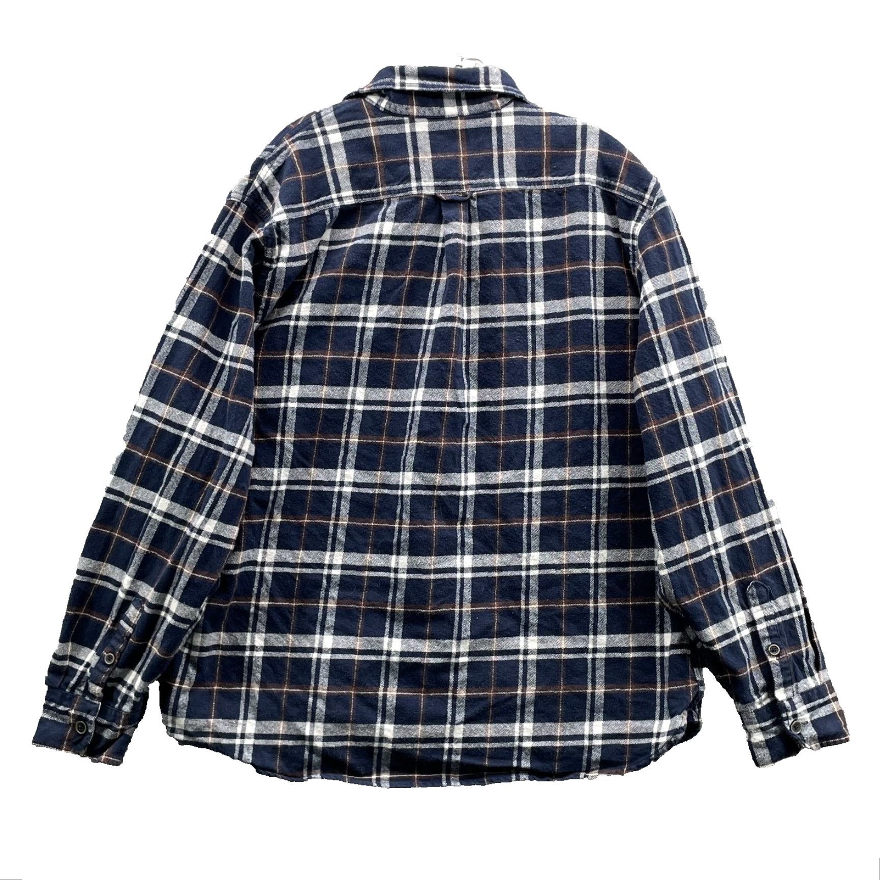 Vintage VINTAGE JACHS Flannel Shirt Men 2XL Navy Plaid Chamois Outdoor Cabin Workwear 90s Size US XXL / EU 58 / 5 - 2 Thumbnail
