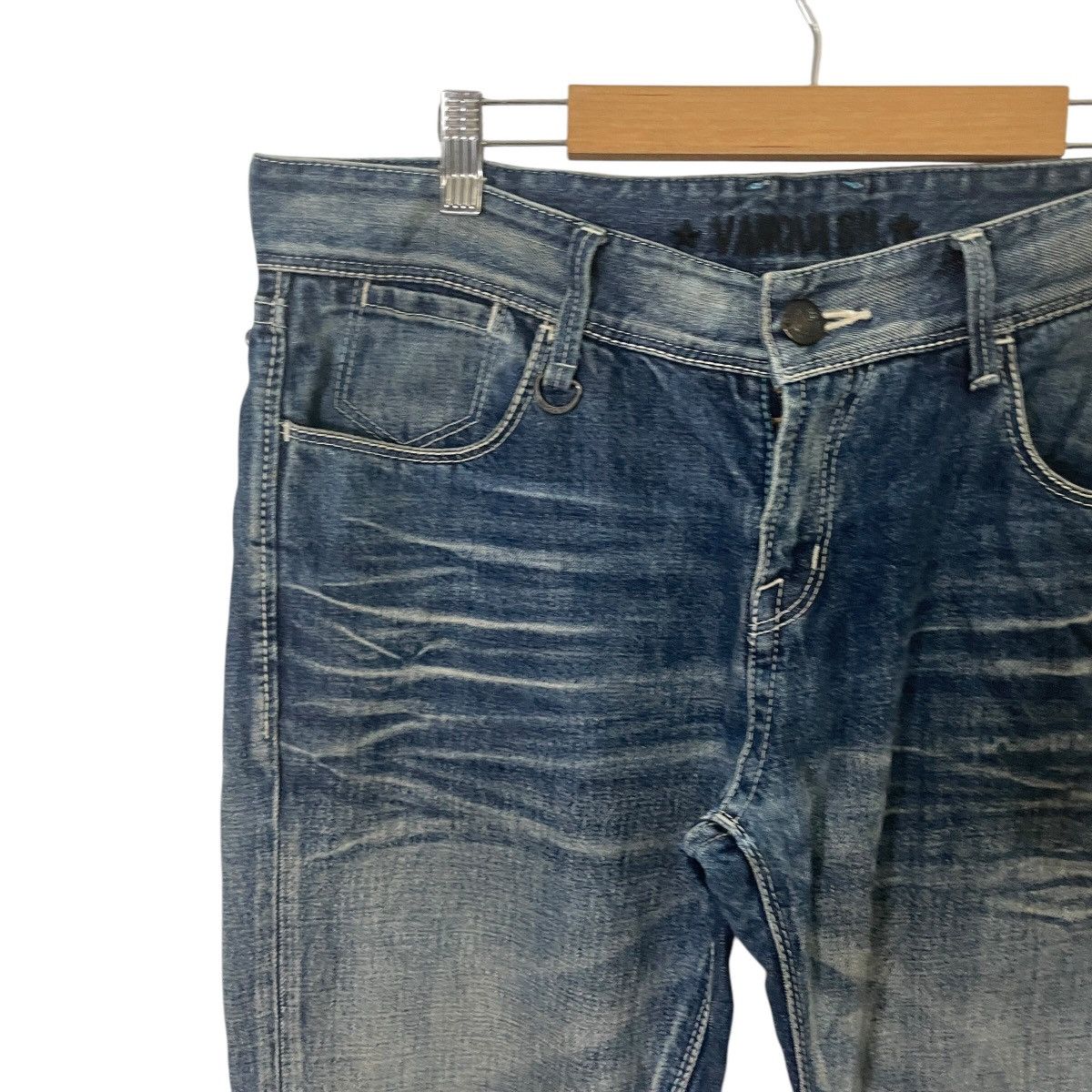 Vanquish Vintage Vanquish Gold Distressed Denim Size US 35 - 3 Thumbnail