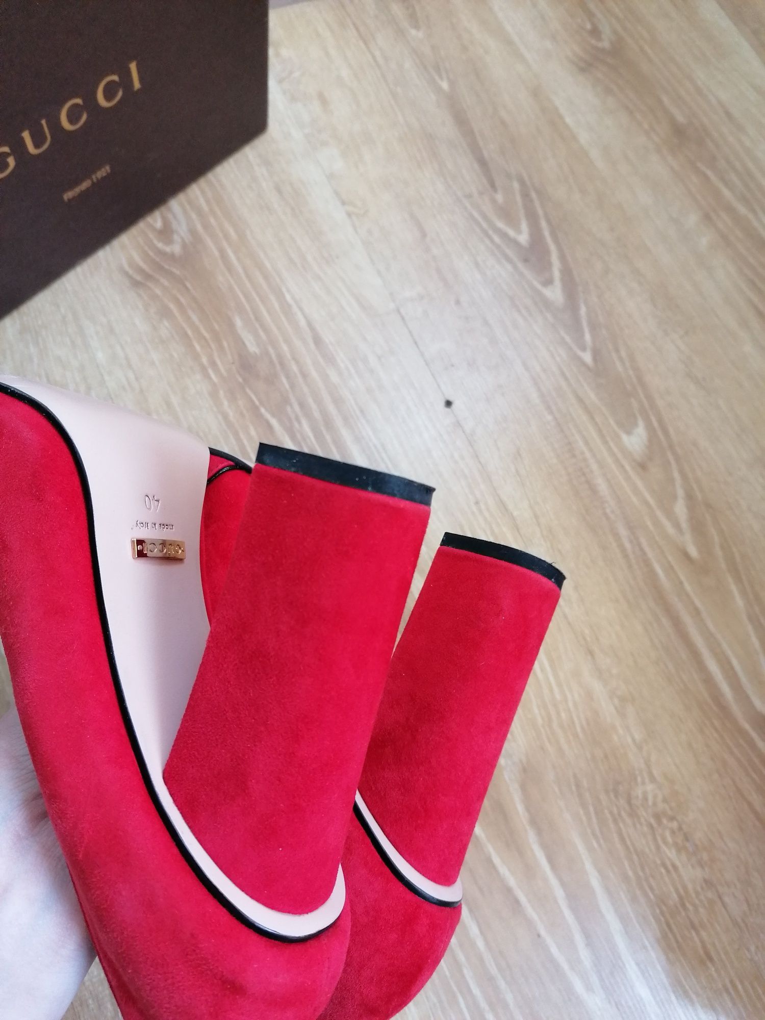 Gucci Gucci Red Heels 👠 Size US 10 / IT 40 - 4 Thumbnail
