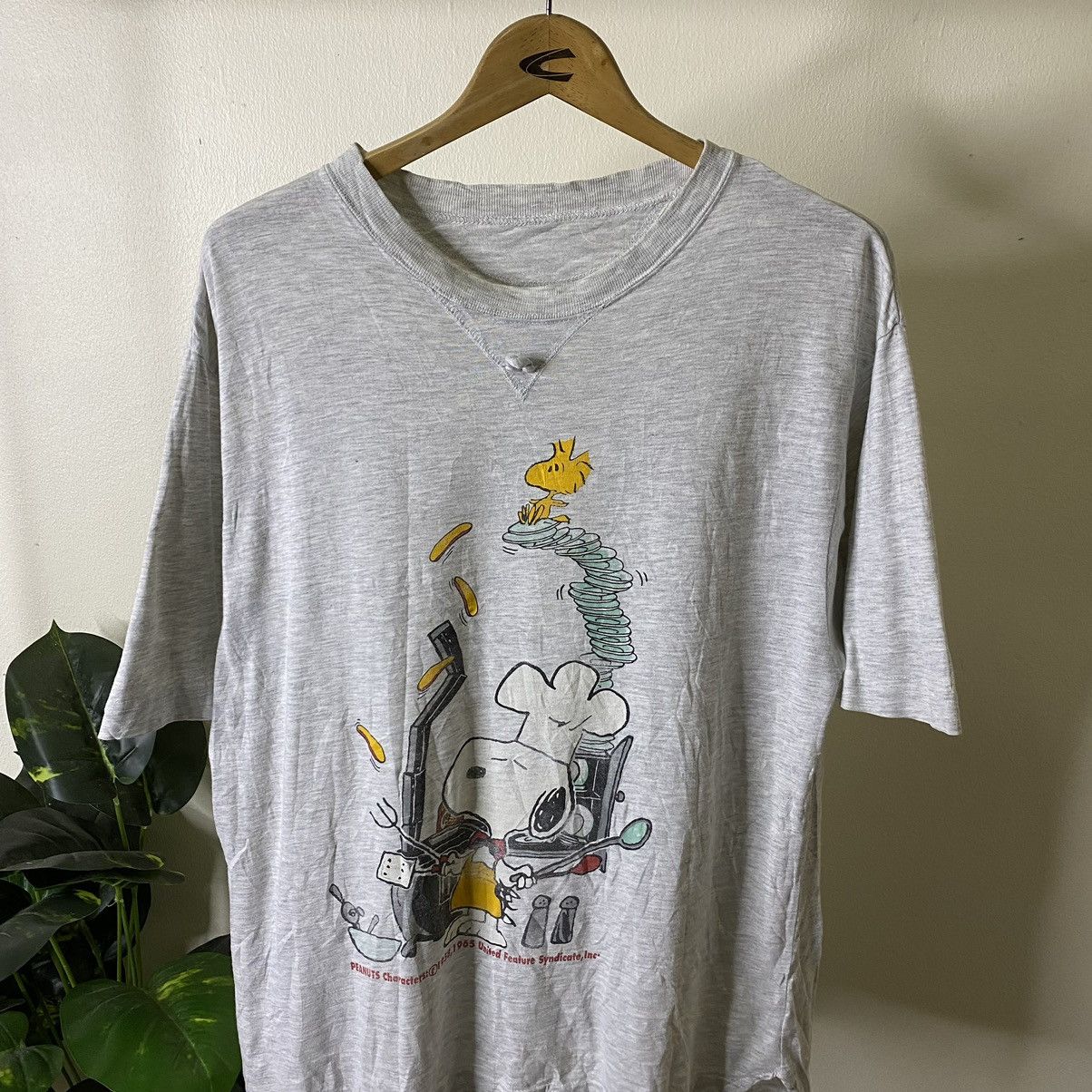 Vintage Vintage 1995 Peanuts Snoopy Cartoon Tee Size US L / EU 52-54 / 3 - 2 Thumbnail