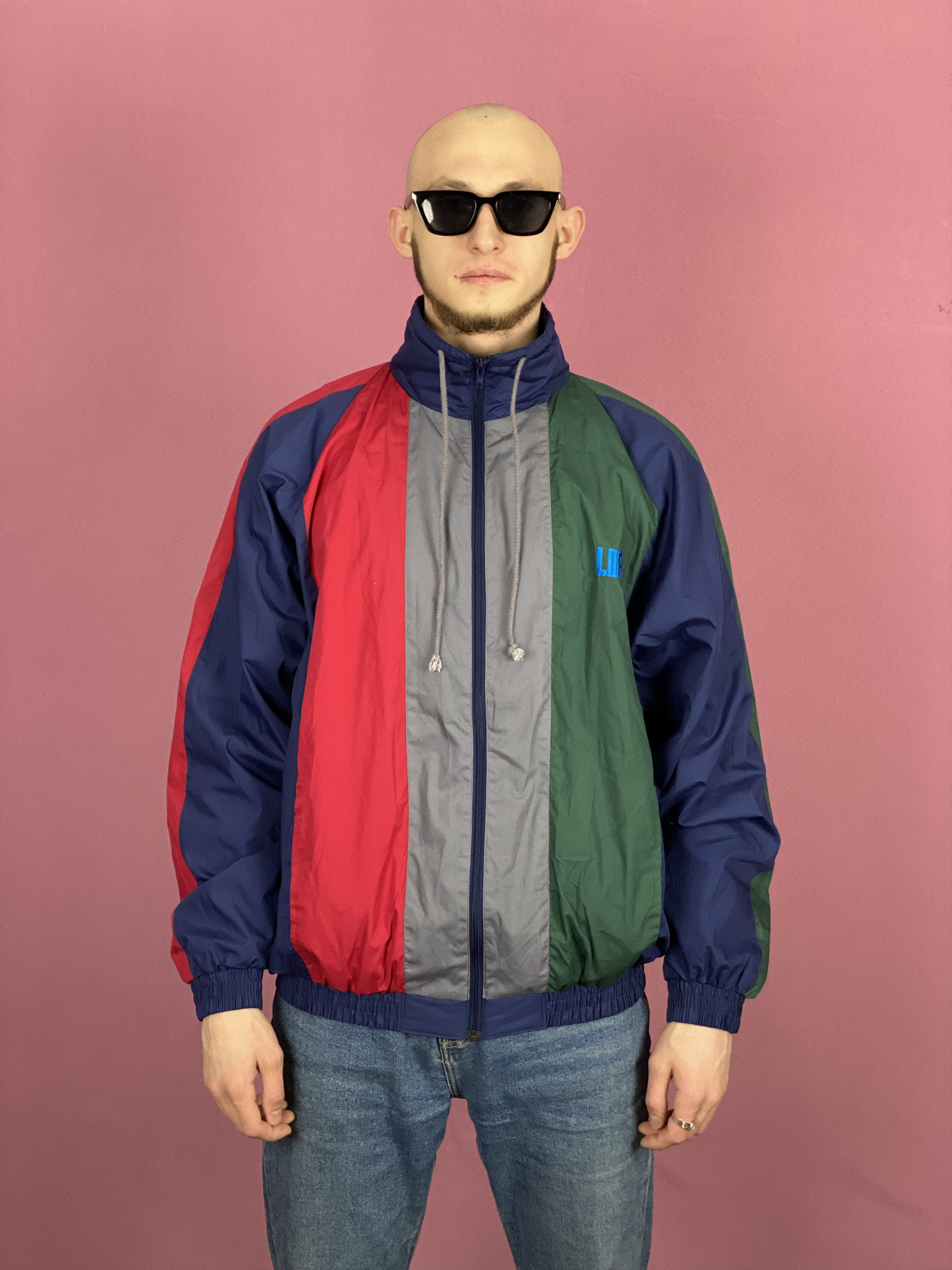 Vintage 90s Vintage Men's Windbreaker Jacket - XL Size US XL / EU 56 / 4 - 1 Thumbnail