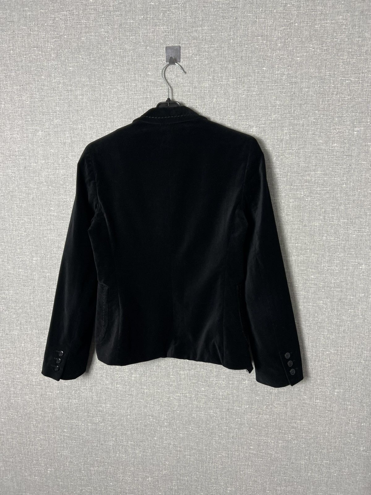 Max Mara Max Mara Black Velour Blazer Jacket Size US4 Size S / US 4 / IT 40 - 11 Thumbnail