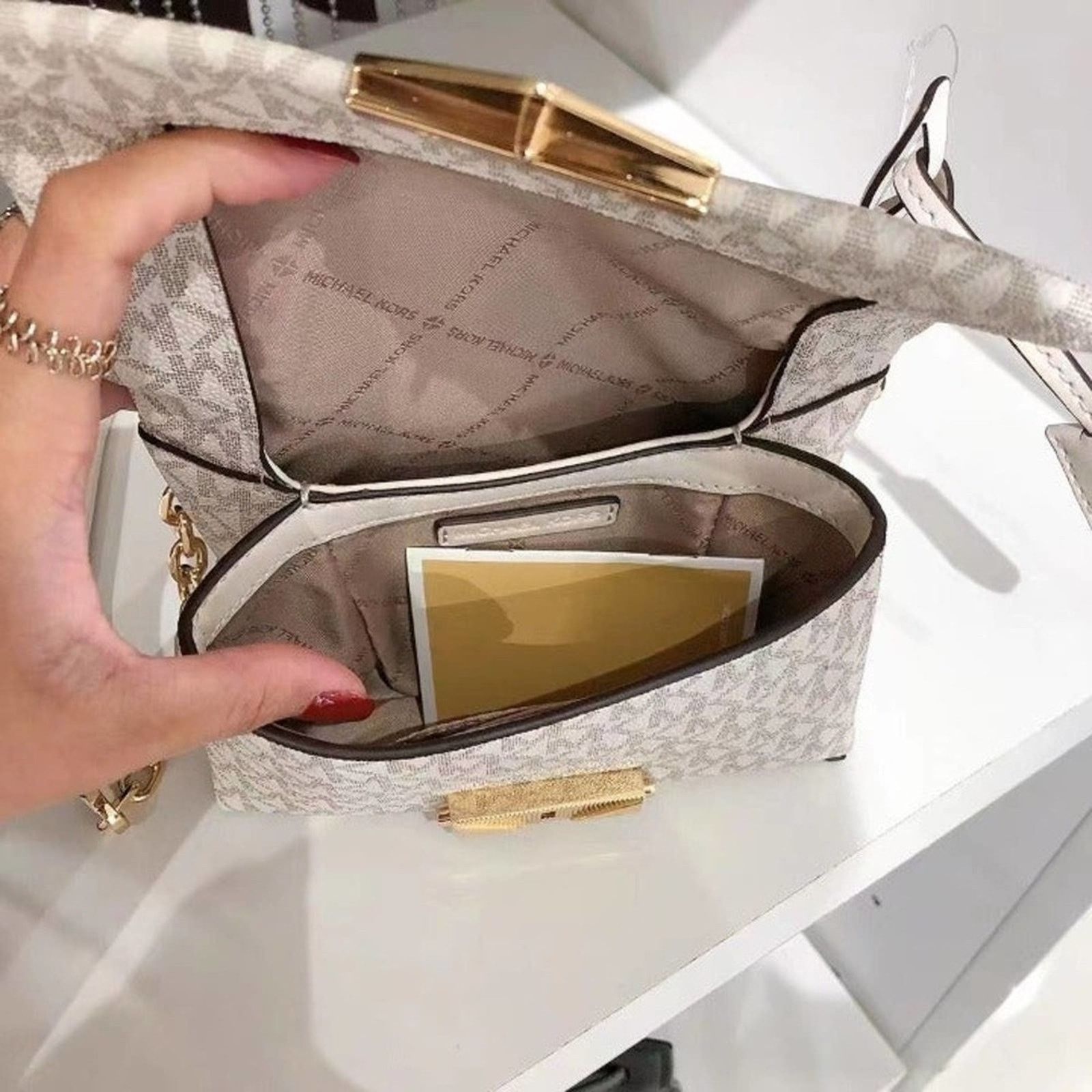 Michael Kors Michael Kors 35F2G0EC5B CECE EXTRA SMALL LEATHER CROSSBODY Size ONE SIZE - 4 Thumbnail