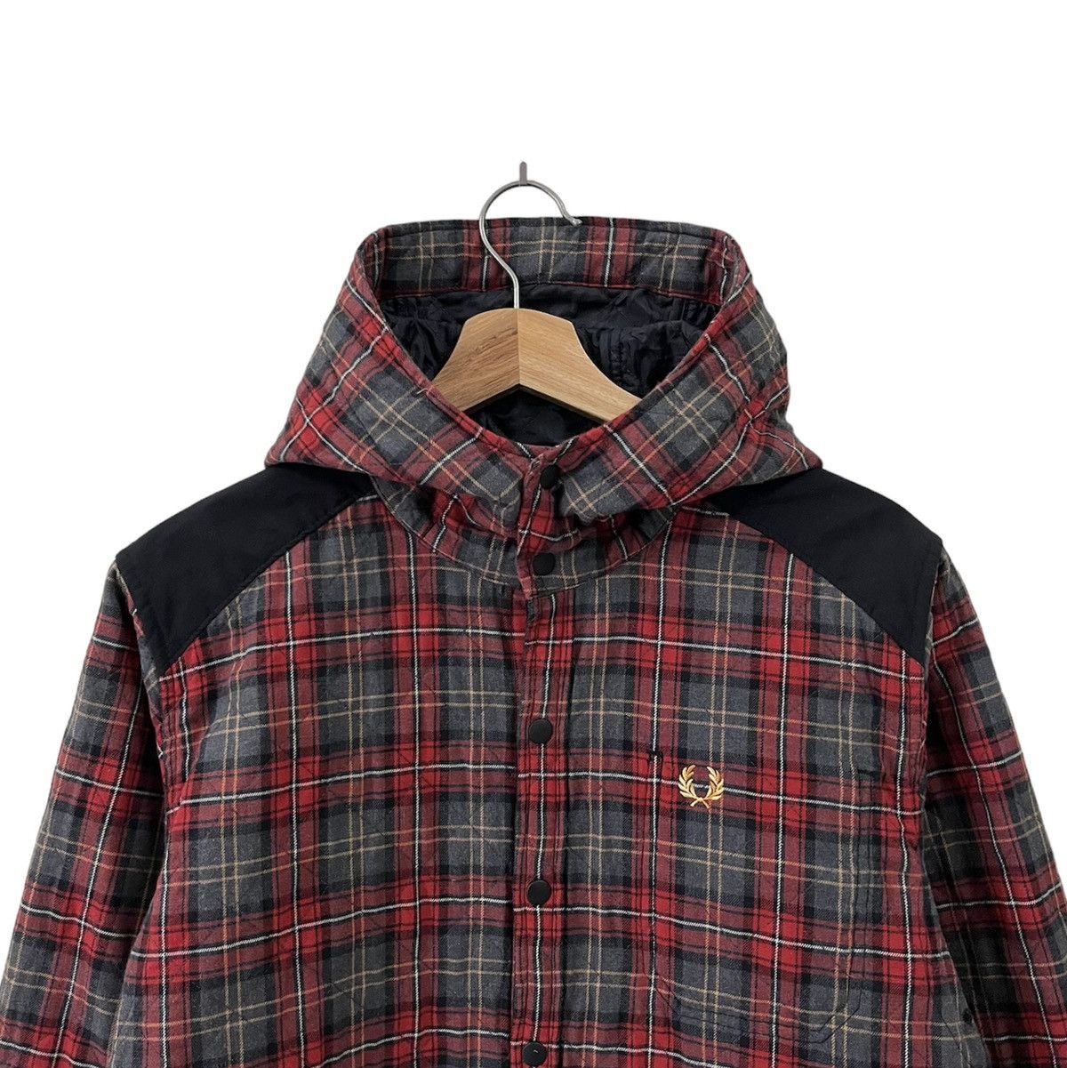 Fred Perry Vintage Fred Perry Hooded Jacket Size US S / EU 44-46 / 1 - 2 Thumbnail