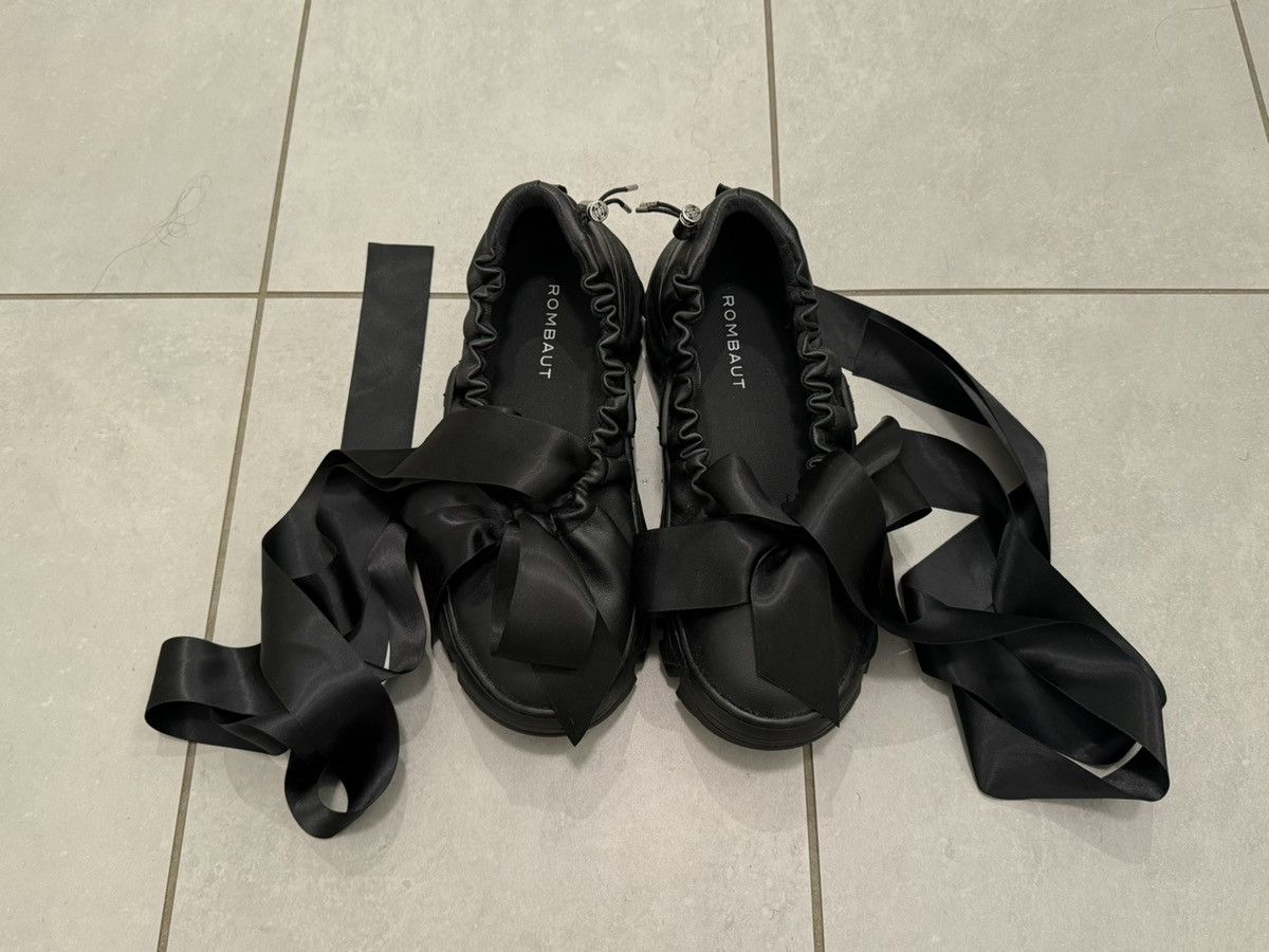 Rombaut ROMBAUT Black Boccaccio II Aura Bows Ballerina Flats Size US 9 / IT 39 - 1 Thumbnail