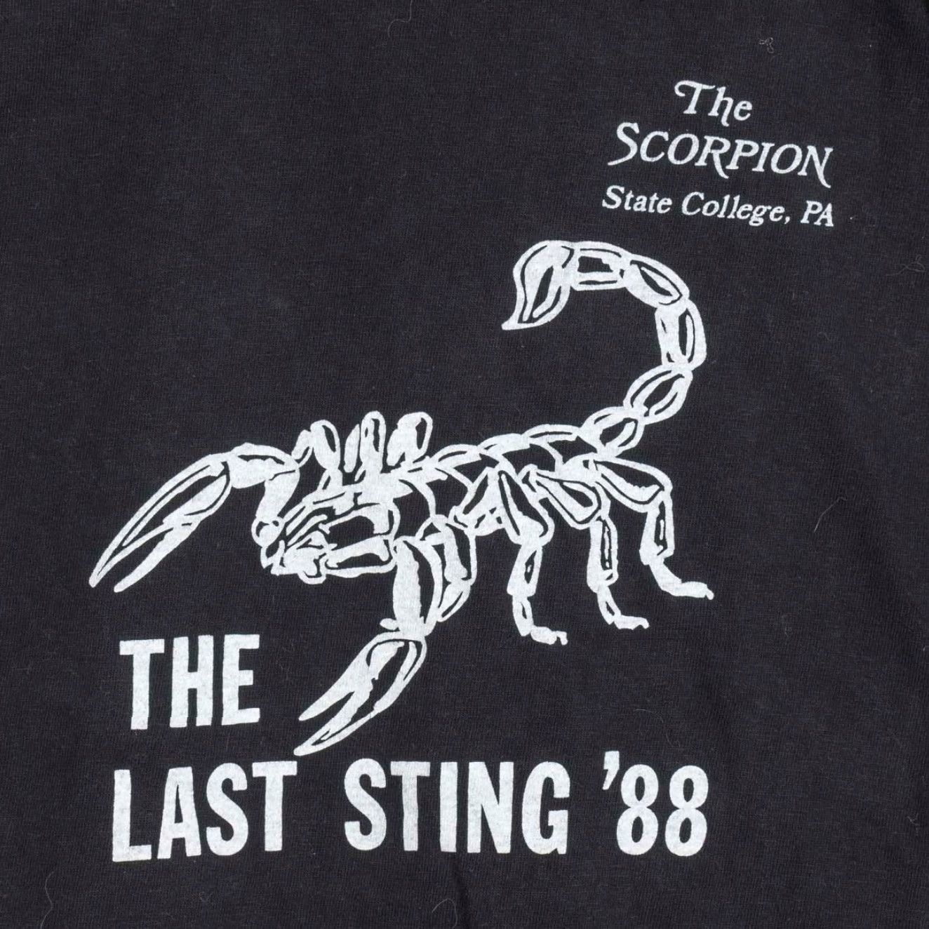 Vintage VINTAGE The Scorpion State College Pennsylvania Rock ' N Roll Club 1988 Single Stitch Shirt L Black Mens Size US L / EU 52-54 / 3 - 5 Thumbnail