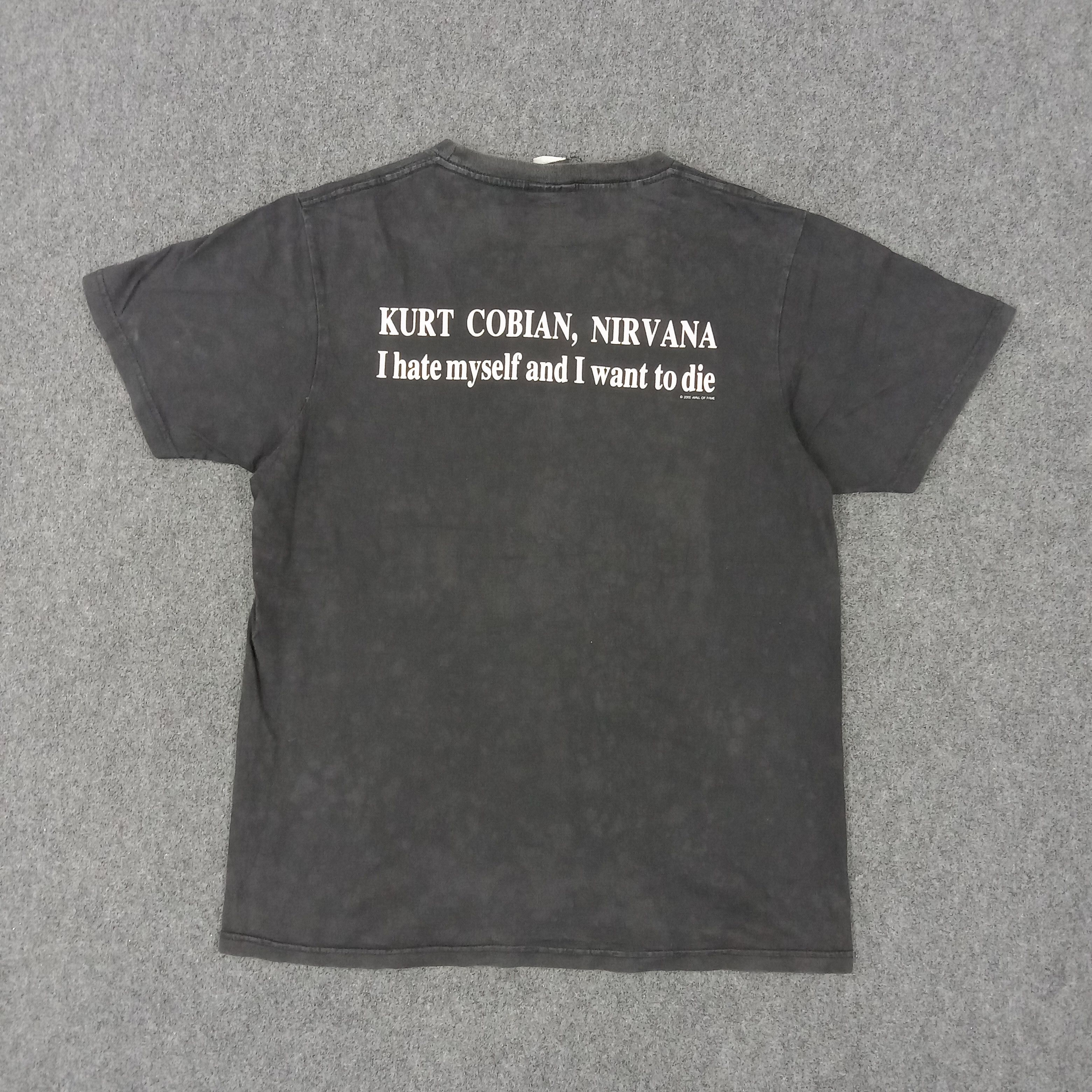 Vintage Kurt Cobain Nirvana American Grunge Band Tshirt Size US L / EU 52-54 / 3 - 5 Thumbnail