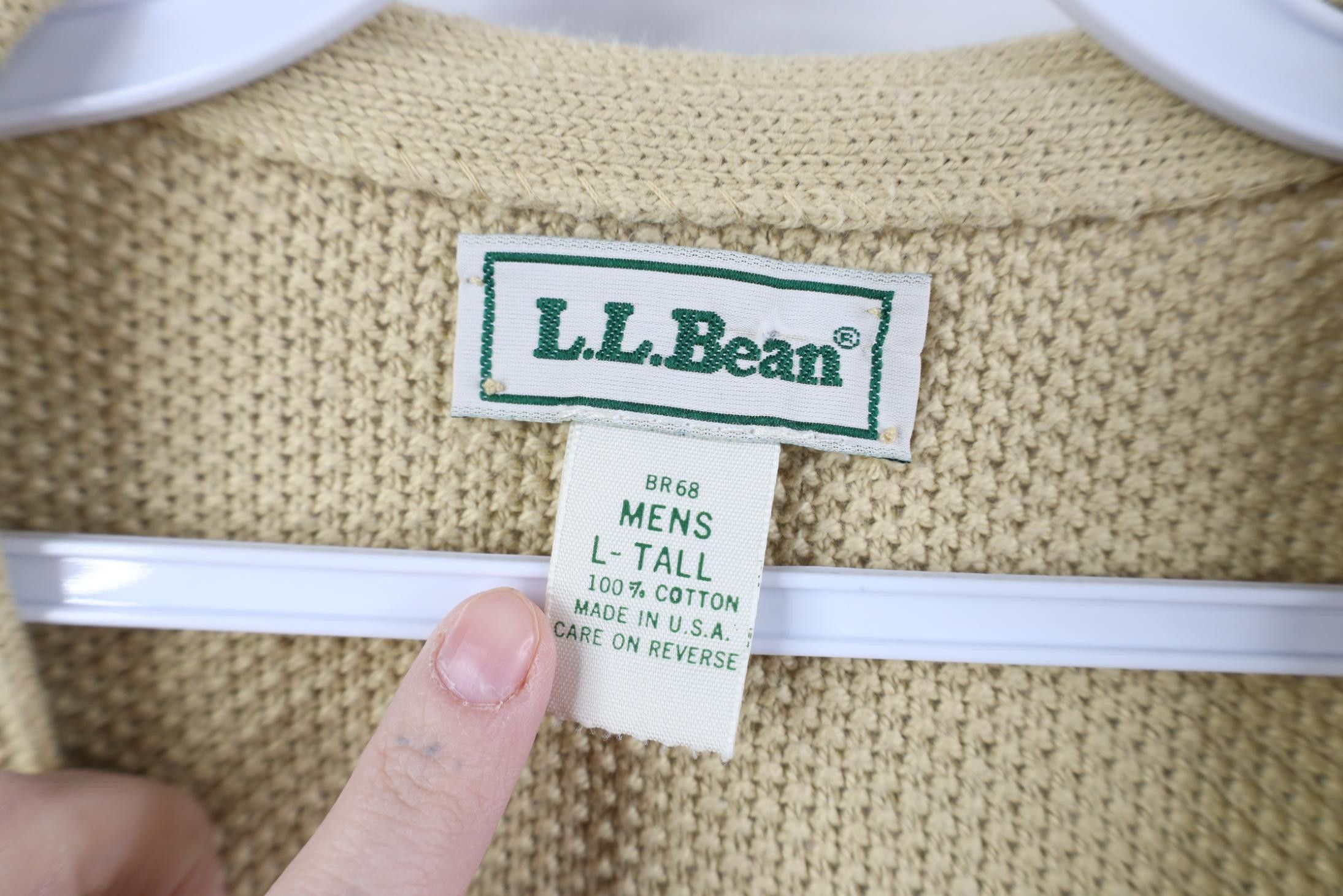 L.L. Bean Vintage 90s LL Bean Thermal Cotton Knit Sweater Vest USA Size US L / EU 52-54 / 3 - 5 Thumbnail